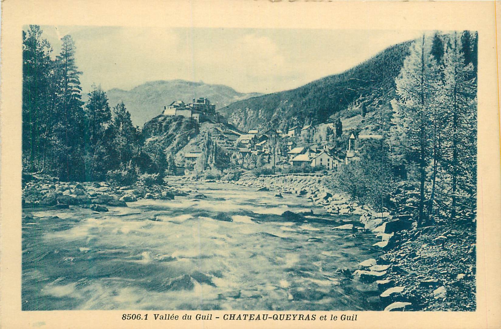 Vallée du Guil - Château-Queyras et le Guil — A. Mollaret, Grenoble