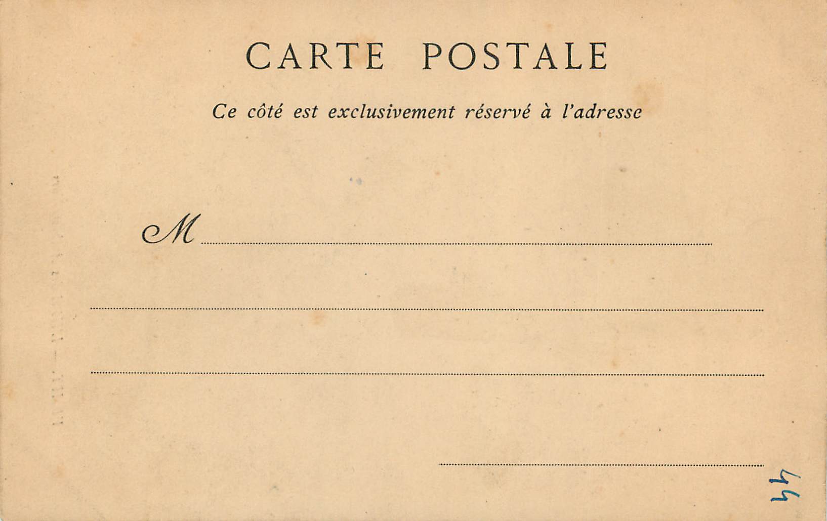 CPA Vichy L'Hotel des Ambassadeurs — Rückseite