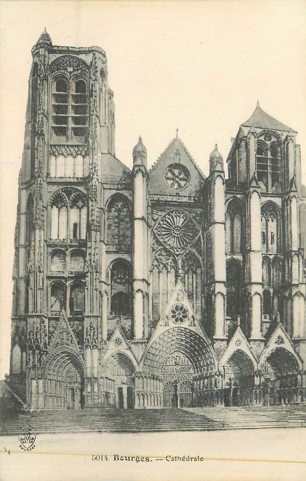 CPA Bourges Cathedrale