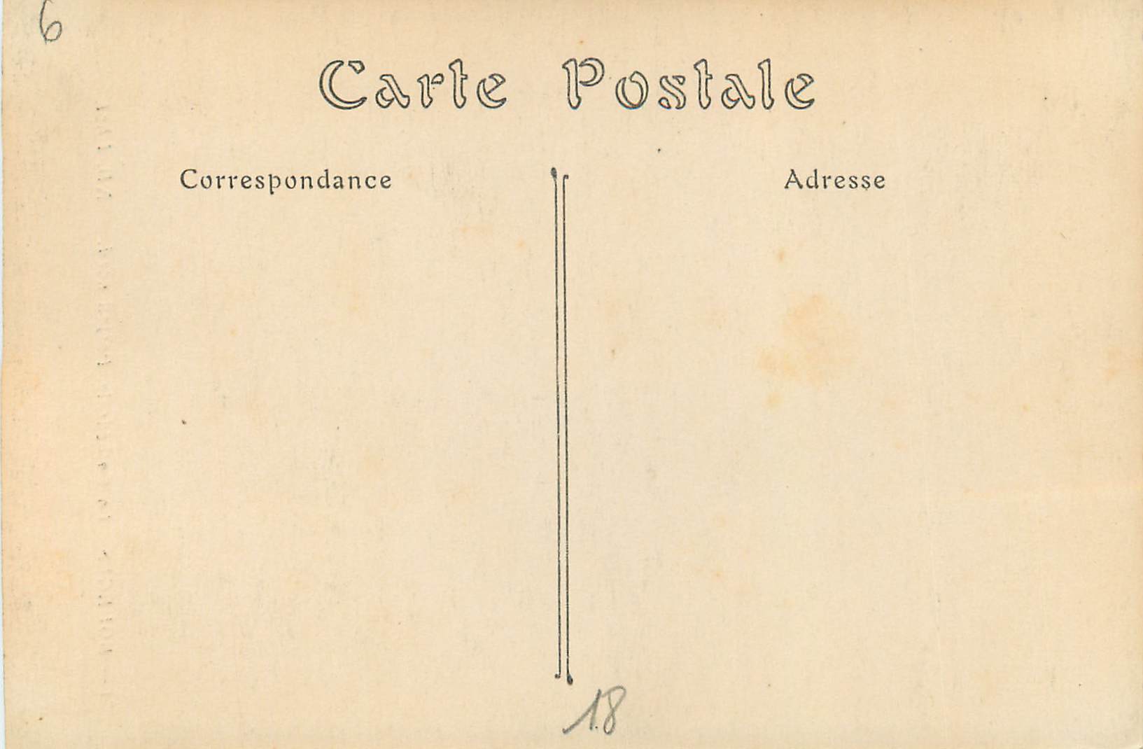 CPA Bourges La Cathedrale Portail Nord — Rückseite