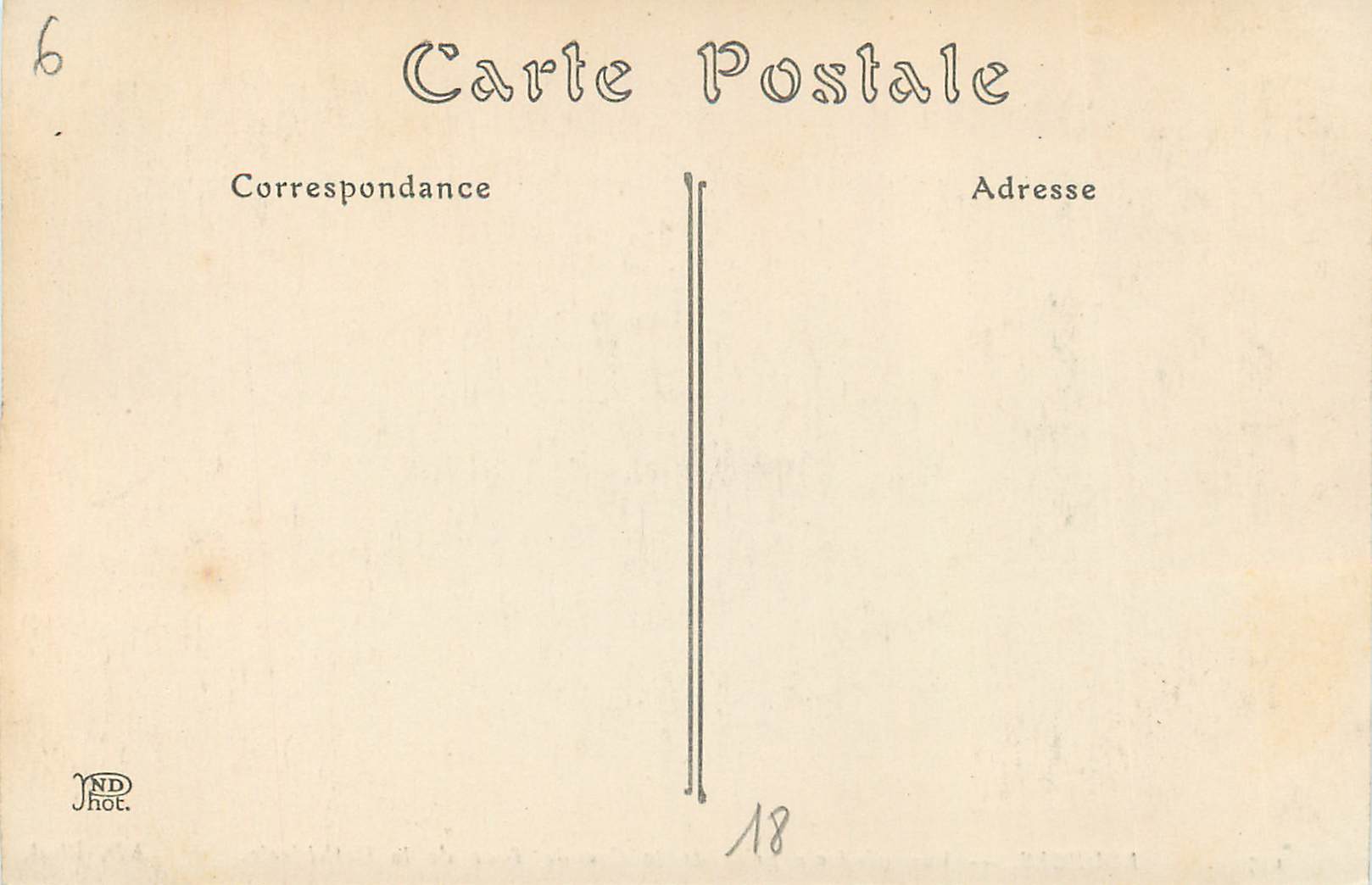 CPA Bourges Vue Generale Prise de la Grande Tour de la Cathedrale — Rückseite
