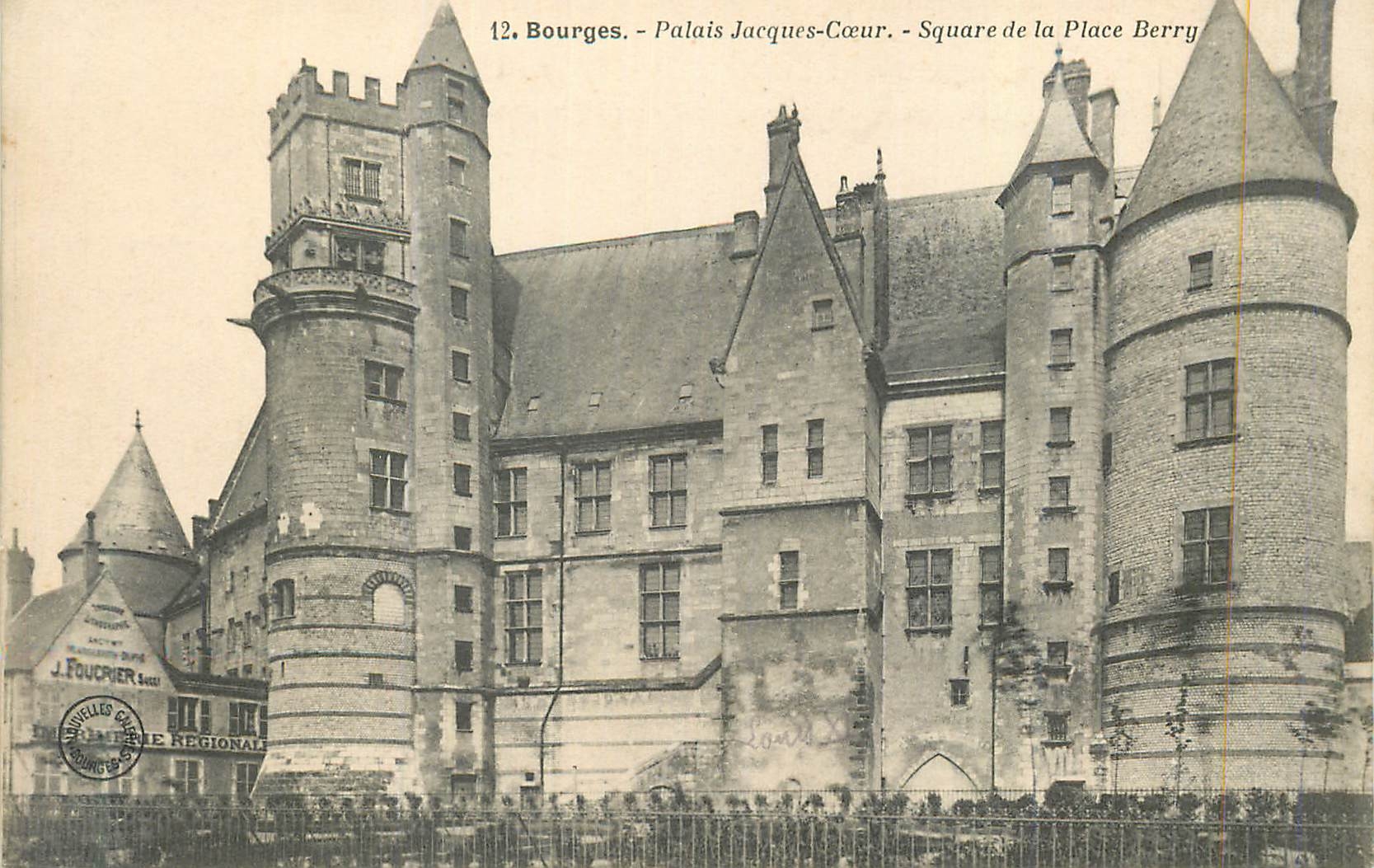 CPA Bourges Palais Jacques Coeur Square de la Place Berry