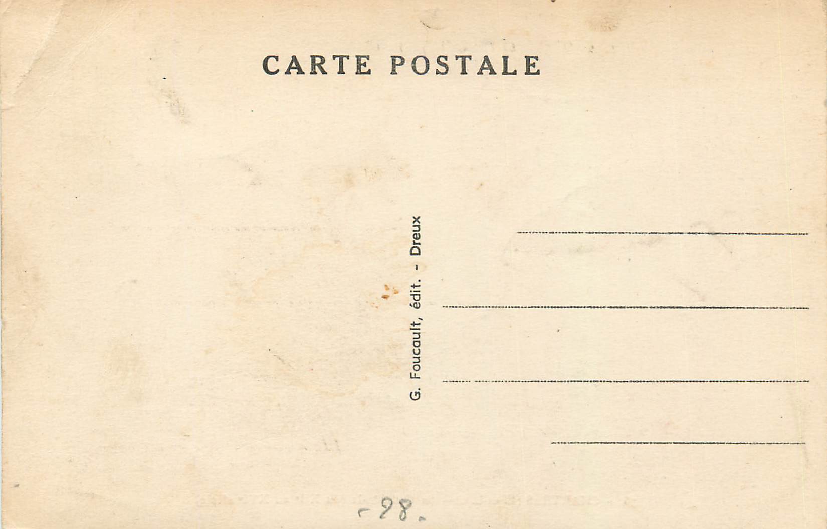 CPA Chartres (E et L) La Cathedrale (du XIIe au XVIe Siecle) — Verso