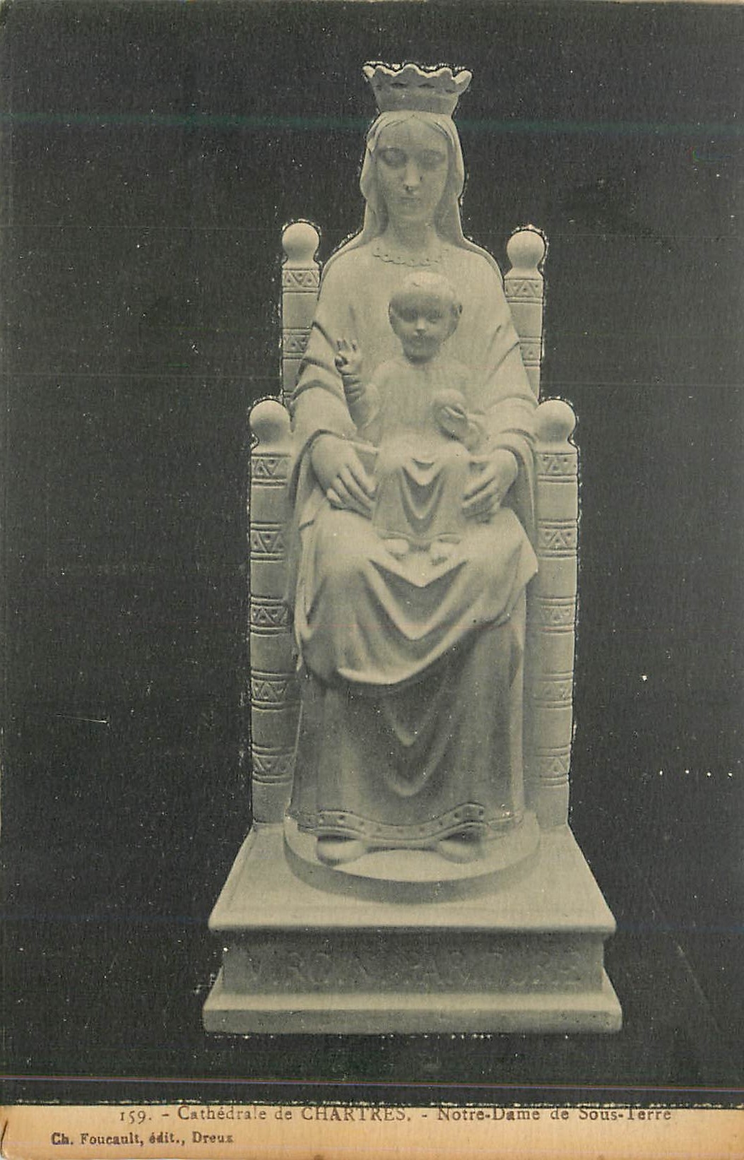 Notre-Dame de Sous-Terre — Cathédrale de Chartres — Ch. Foucault, édit., Dreux