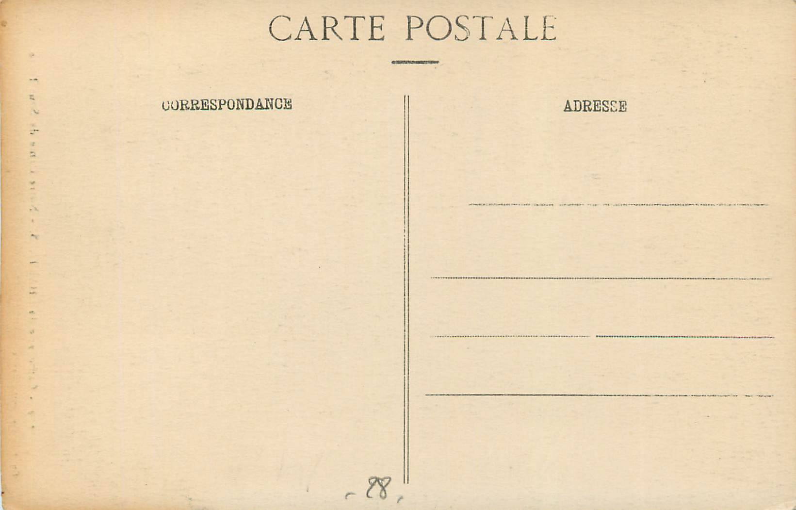 Notre-Dame de Sous-Terre — Cathédrale de Chartres — Ch. Foucault, édit., Dreux — Rückseite