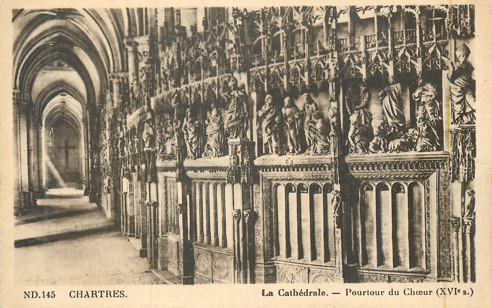 CPA Chartres La Cathedrale Pourtour du Choeur (XVIe S)