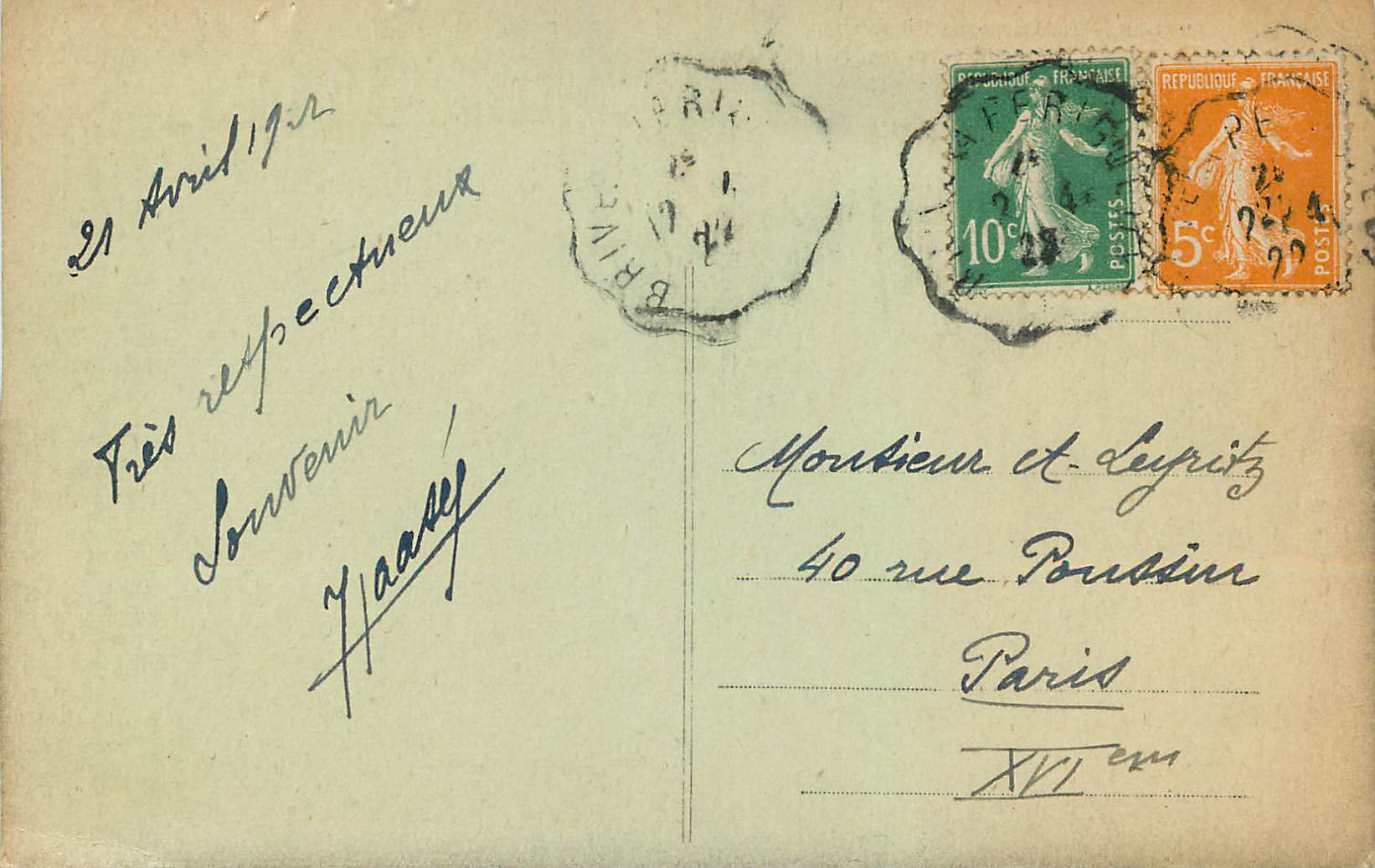 CPA La Dordogne Pittoresque Cazoules Pres Souillac Rocher des Neuf Fusees — Verso