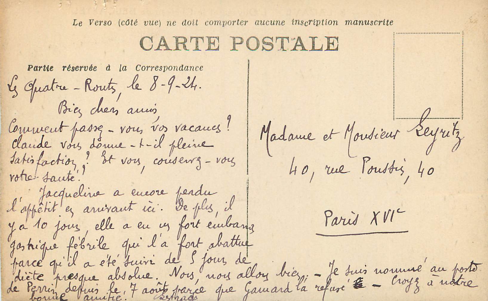 CPA Lot 8 Lacave l'Ouysse et le Chateau de Belcastel — Reverso