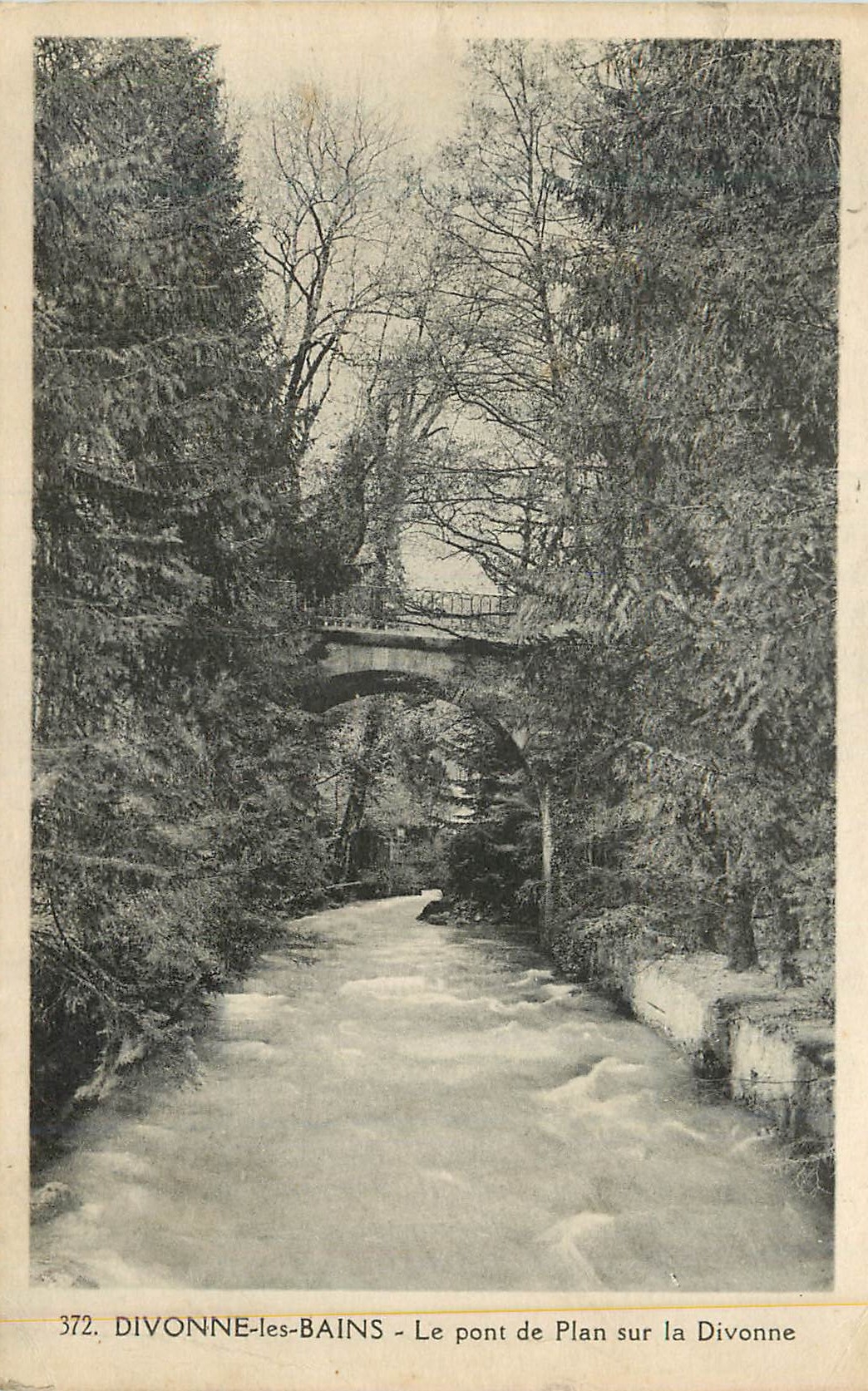 CPA Divonne les Bains Le Pont De Plan sur La Divonne