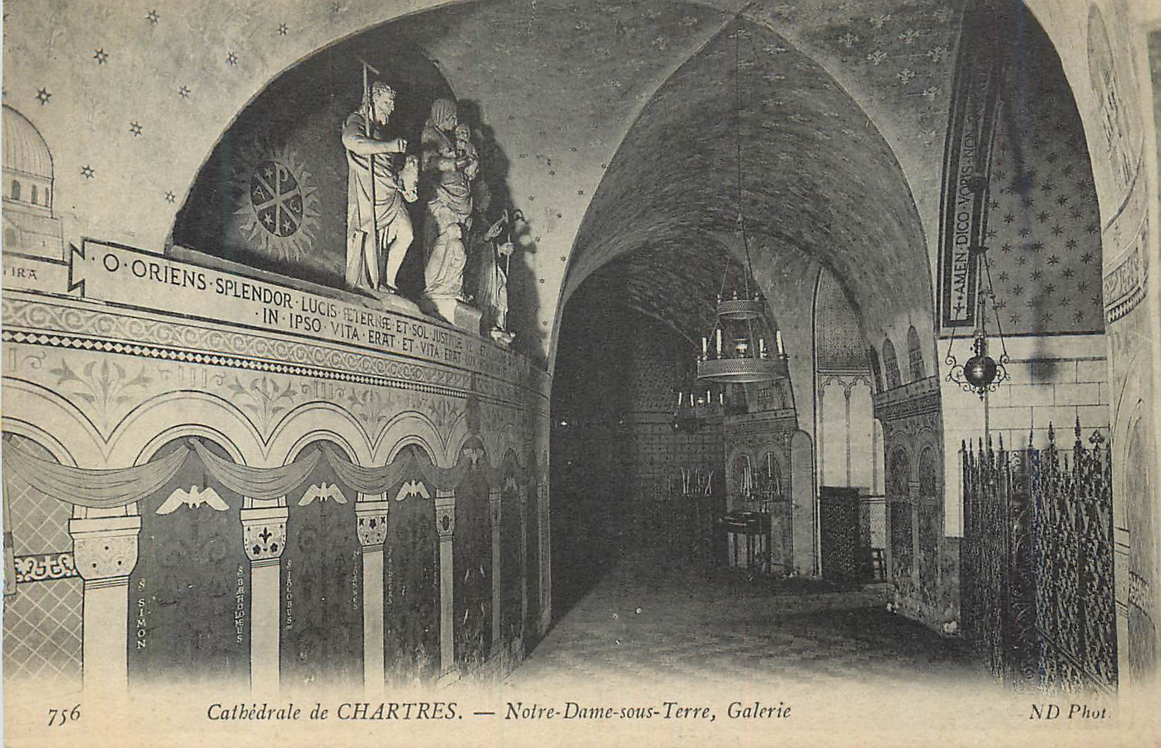 CPA Cathedrale de Chartres Notre Dame Sous Terre Galerie