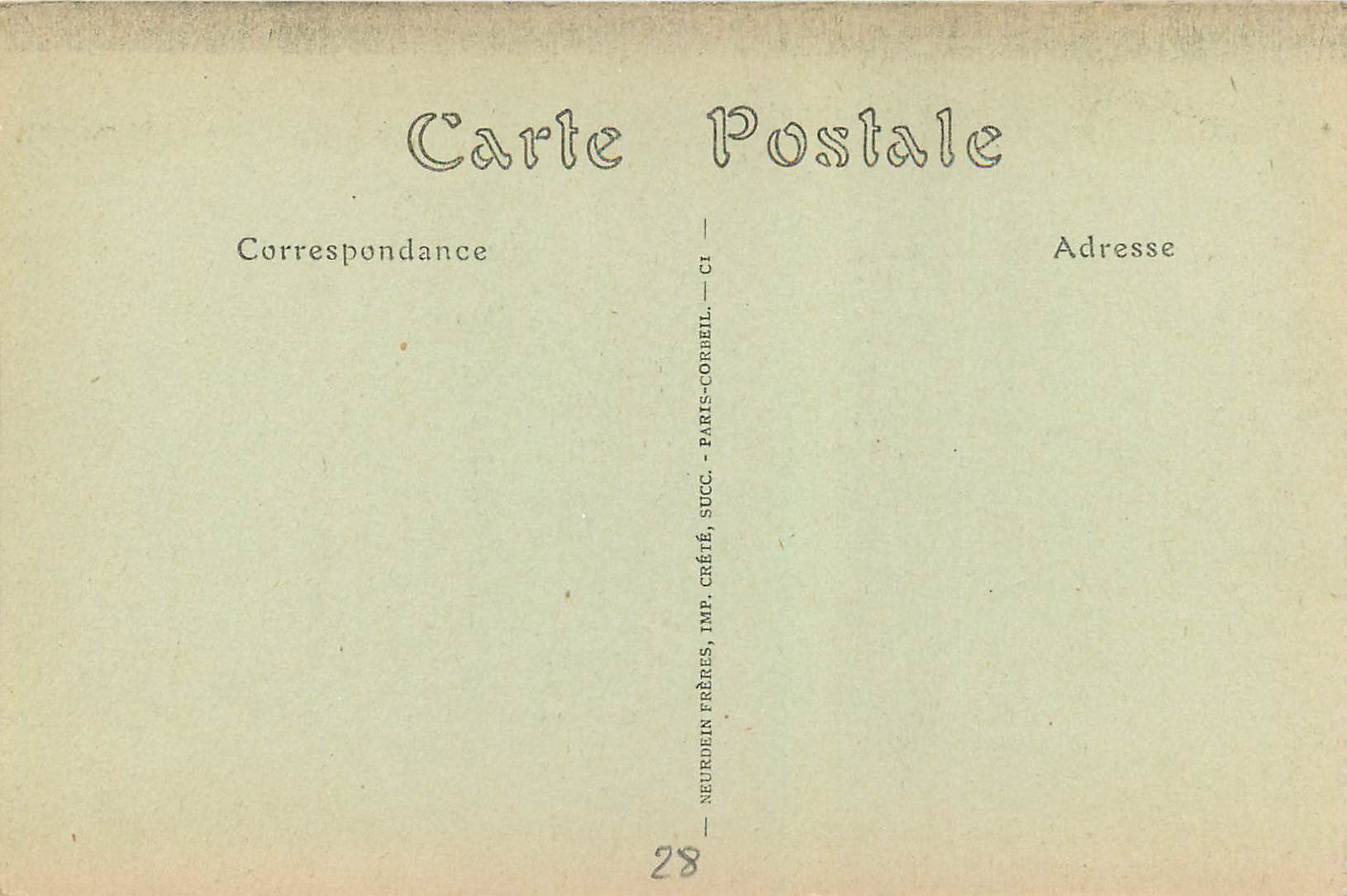 Cathédrale de Chartres — Puits des Saints-Forts (premiers Martyrs) — ND Phot. — Rückseite