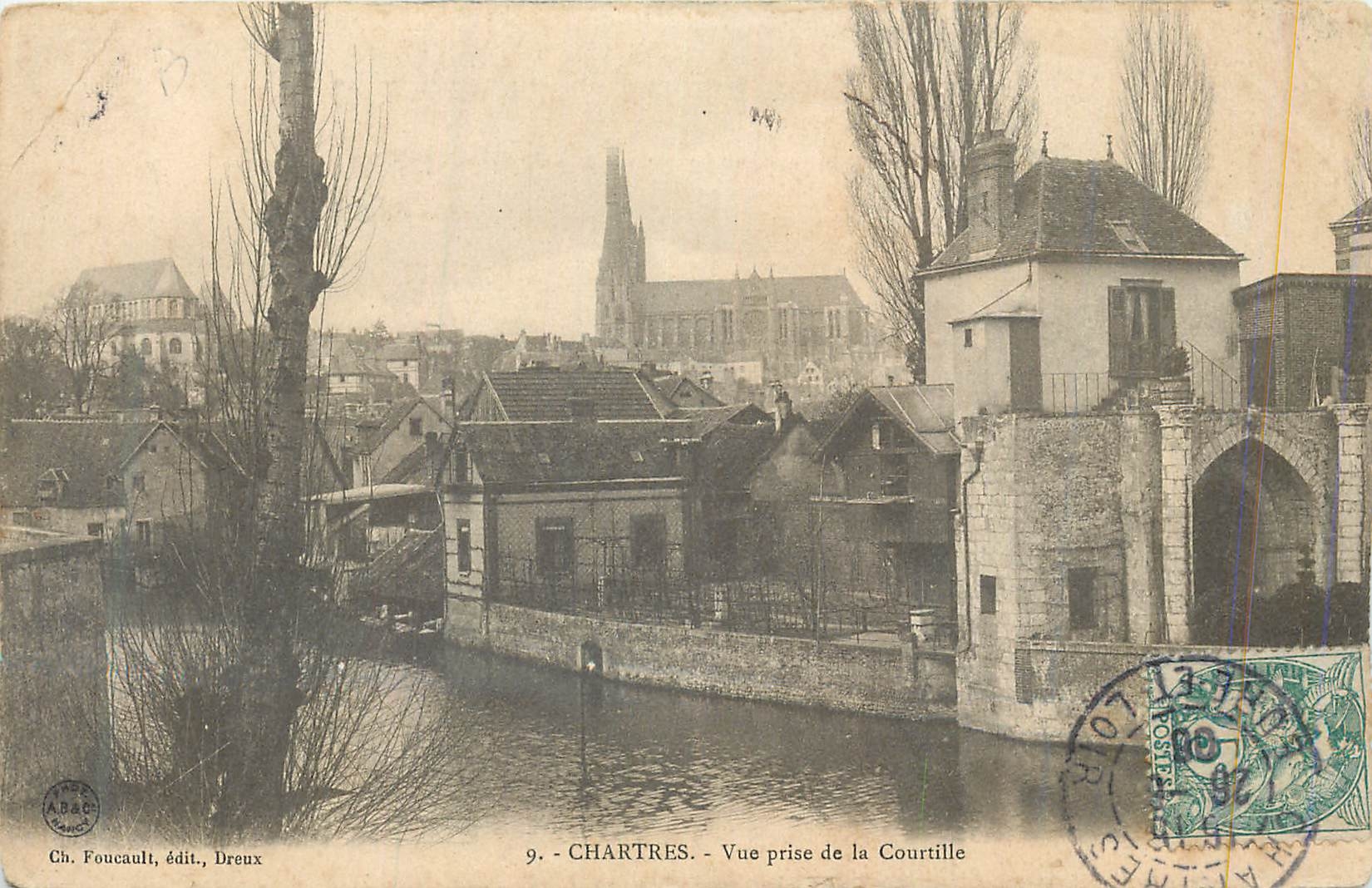 CPA Chartres Vue Prise de la Courtille