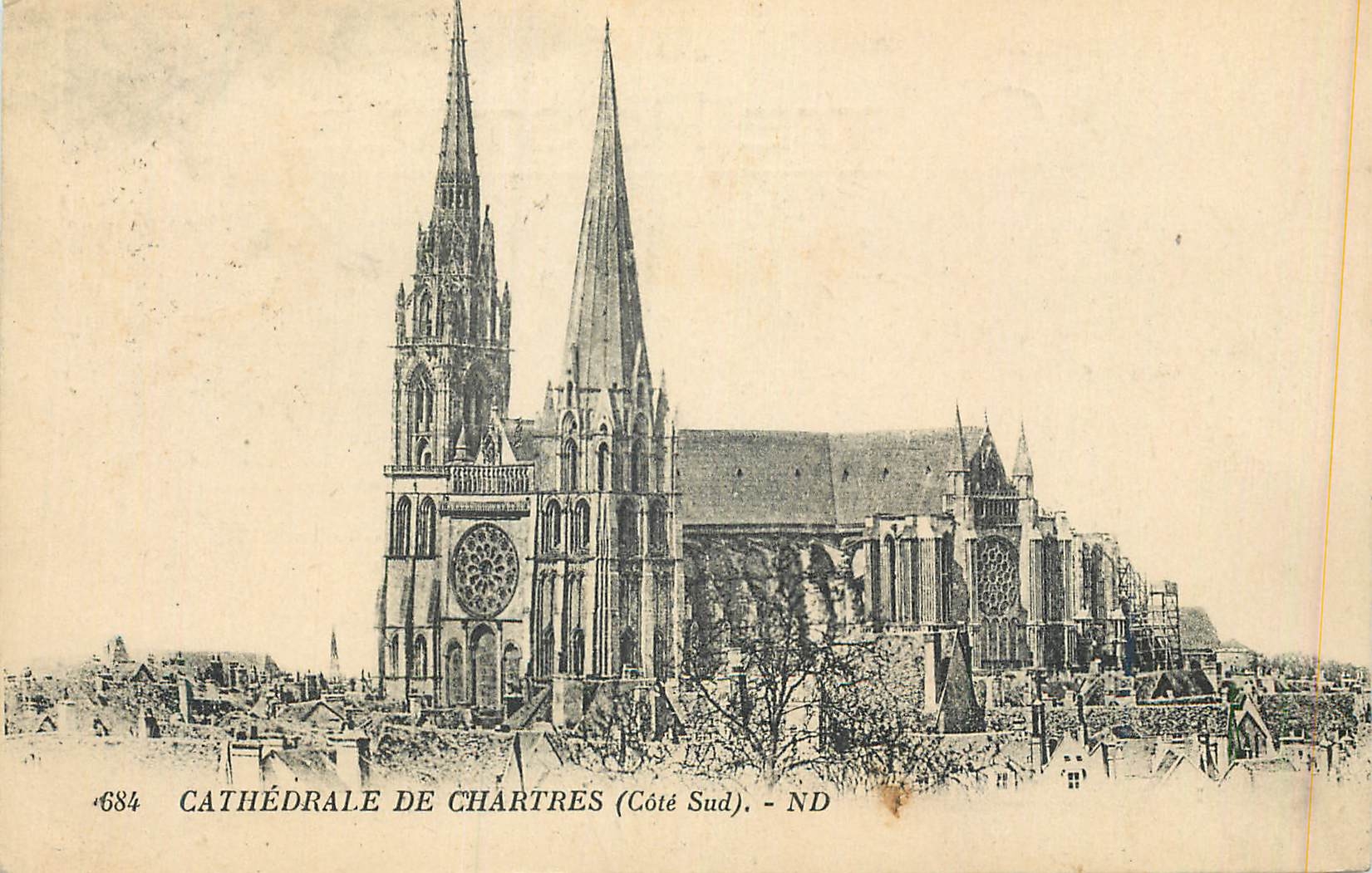 CPA Cathedrale de Chartres (Cote Sud)