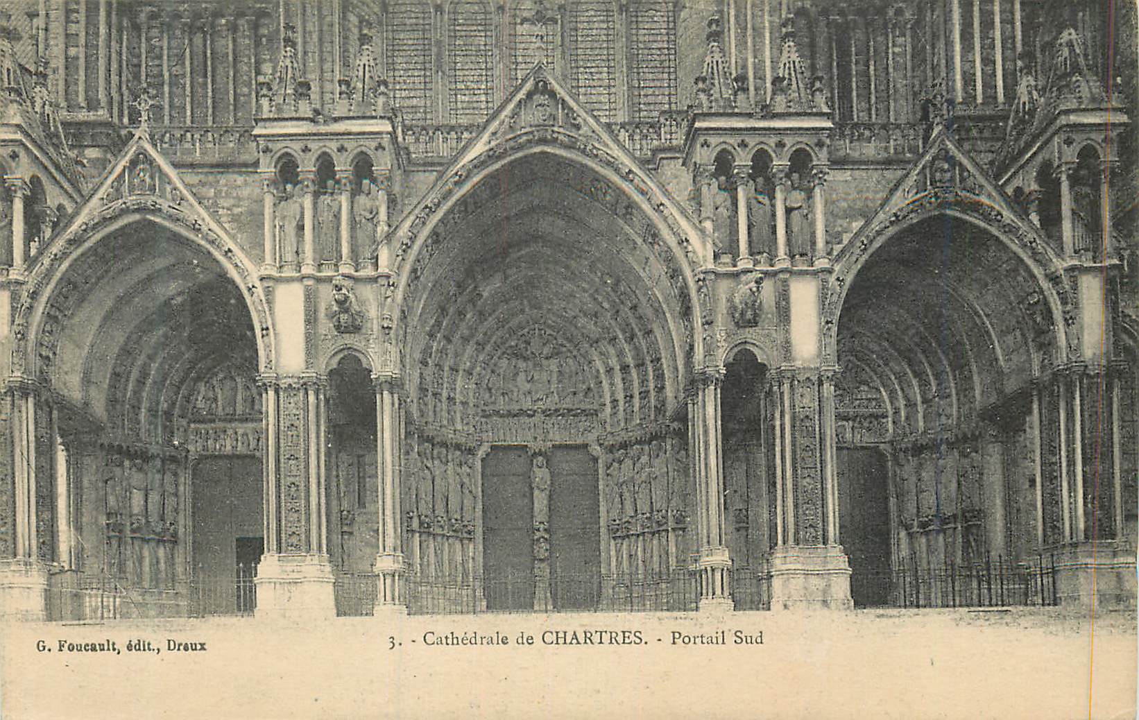 CPA Cathedrale de Chartres Portail Sud