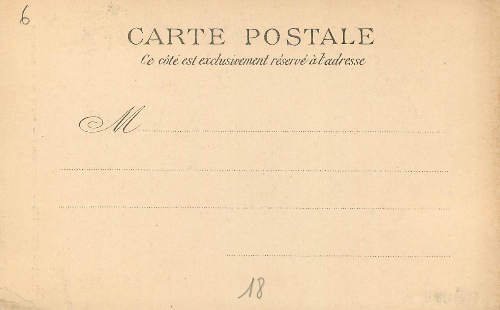 CPA Bourges Cathedrale Porte de la Sacristie — Rückseite
