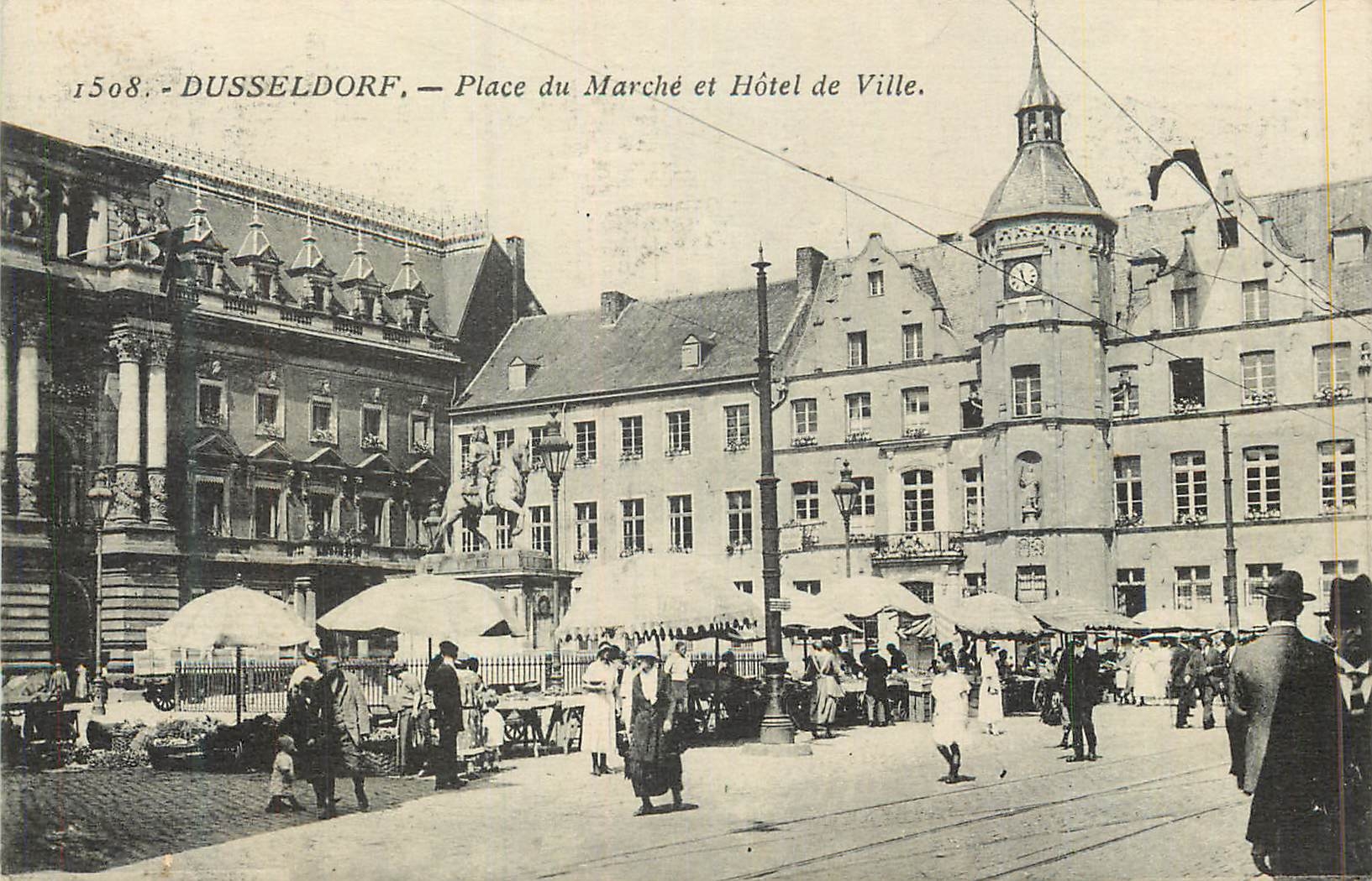 CPA Dusseldorf Place du Marche et Hotel de Ville