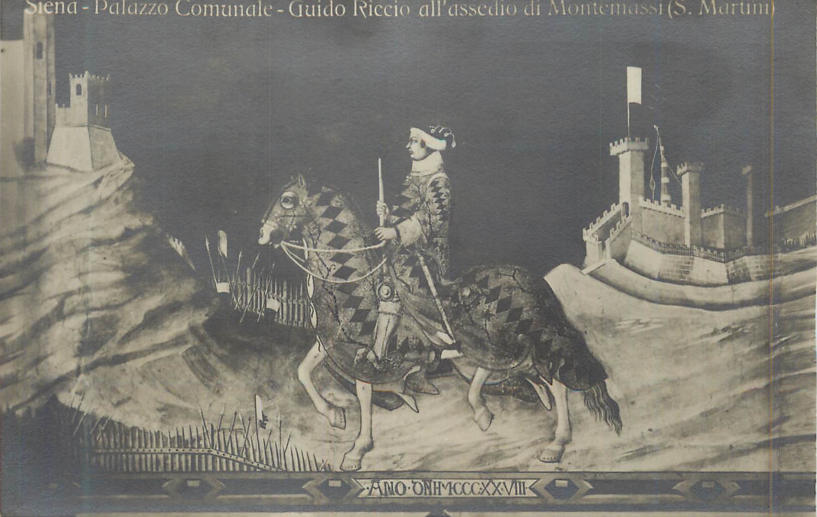 CPA Siena Palazzo Communale Guido Riccio all'Assecho Montemassi
