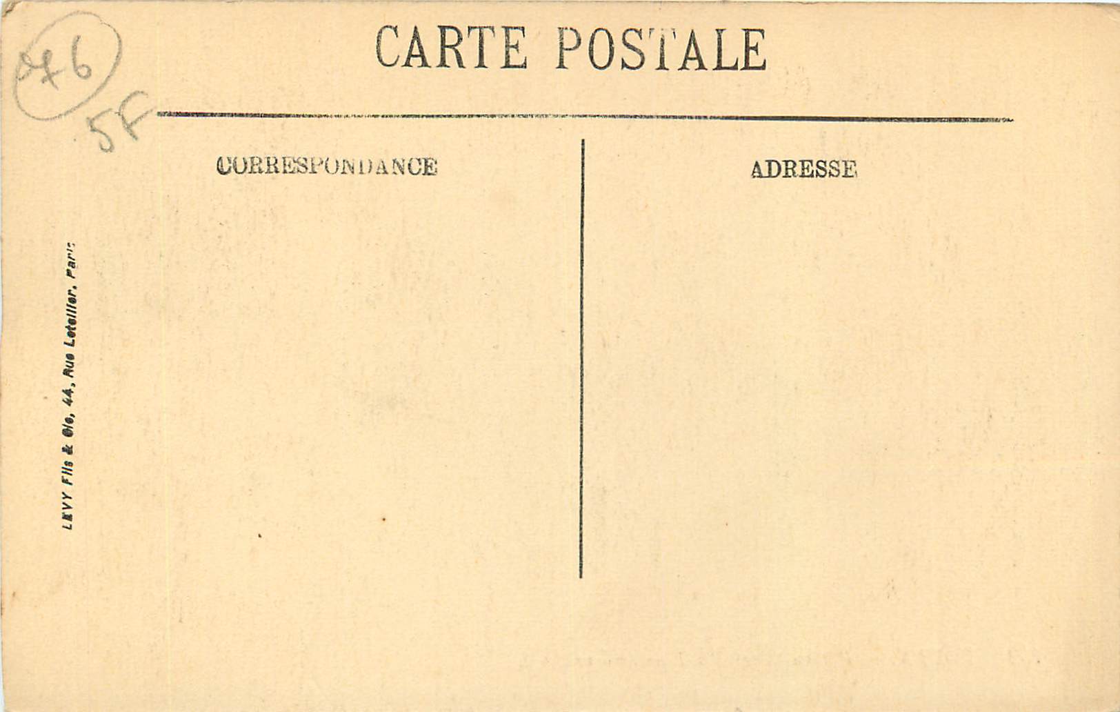 CPA Rouen Panorama Pris du Transbordeur — Rückseite