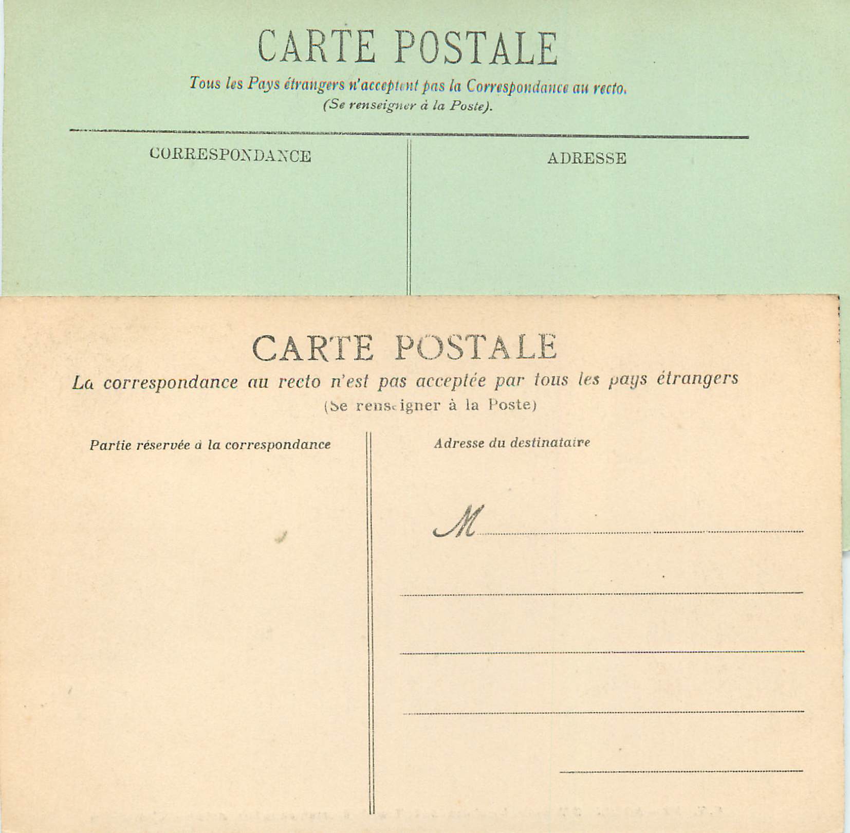 CPA Rouen Portrait sud de St Ouen — Verso