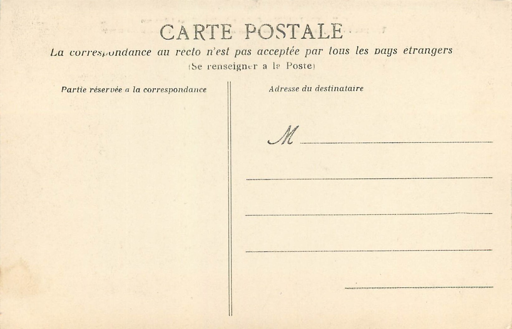 CPA Rouen Cathedrale Portrait des Libraires Tympan — Verso