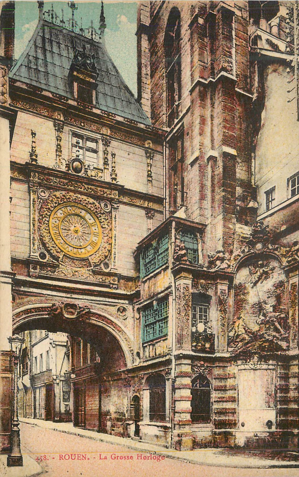 CPA Rouen La Grosse Horloge