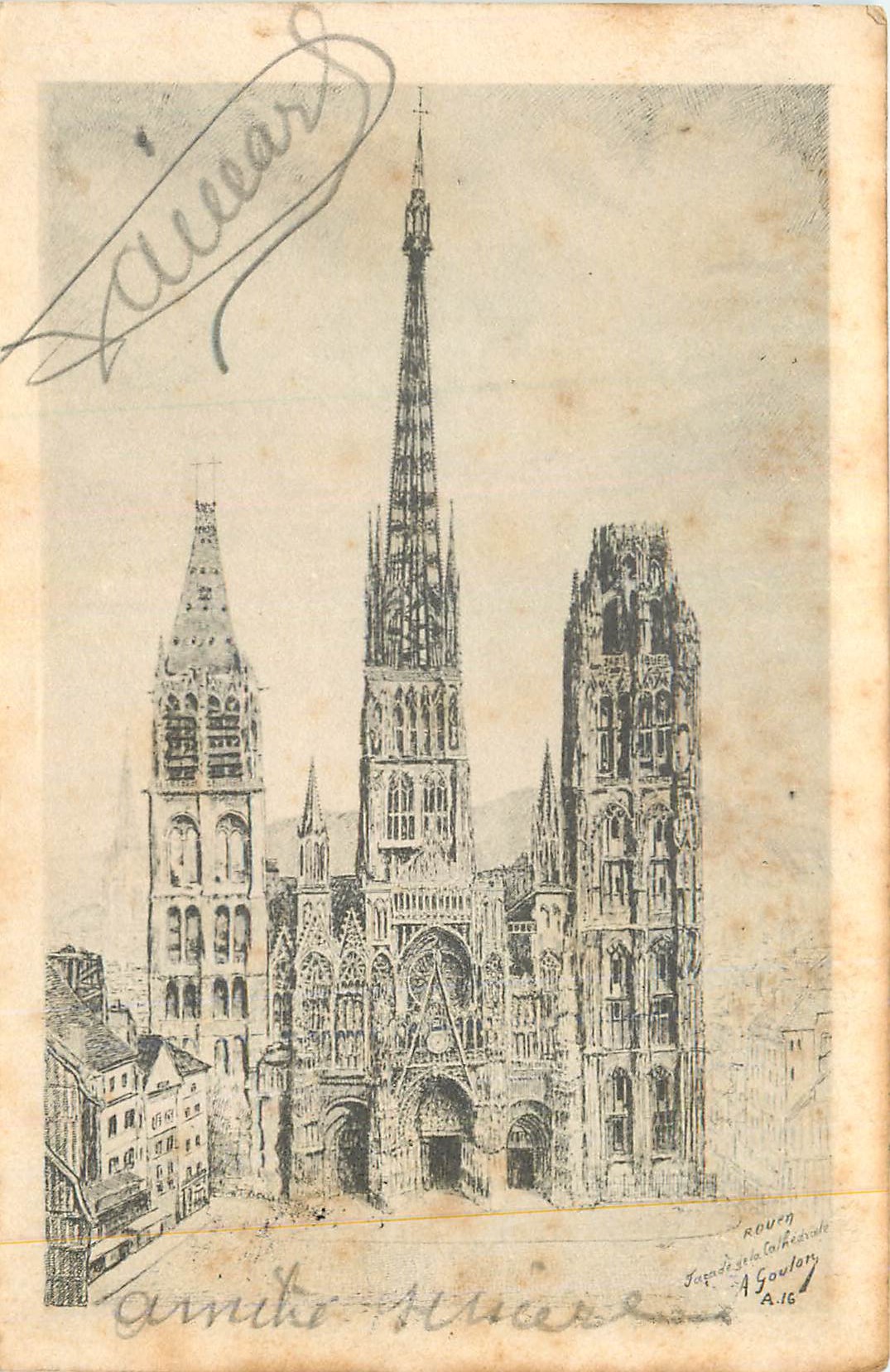 CPA Rouen Cathedrale