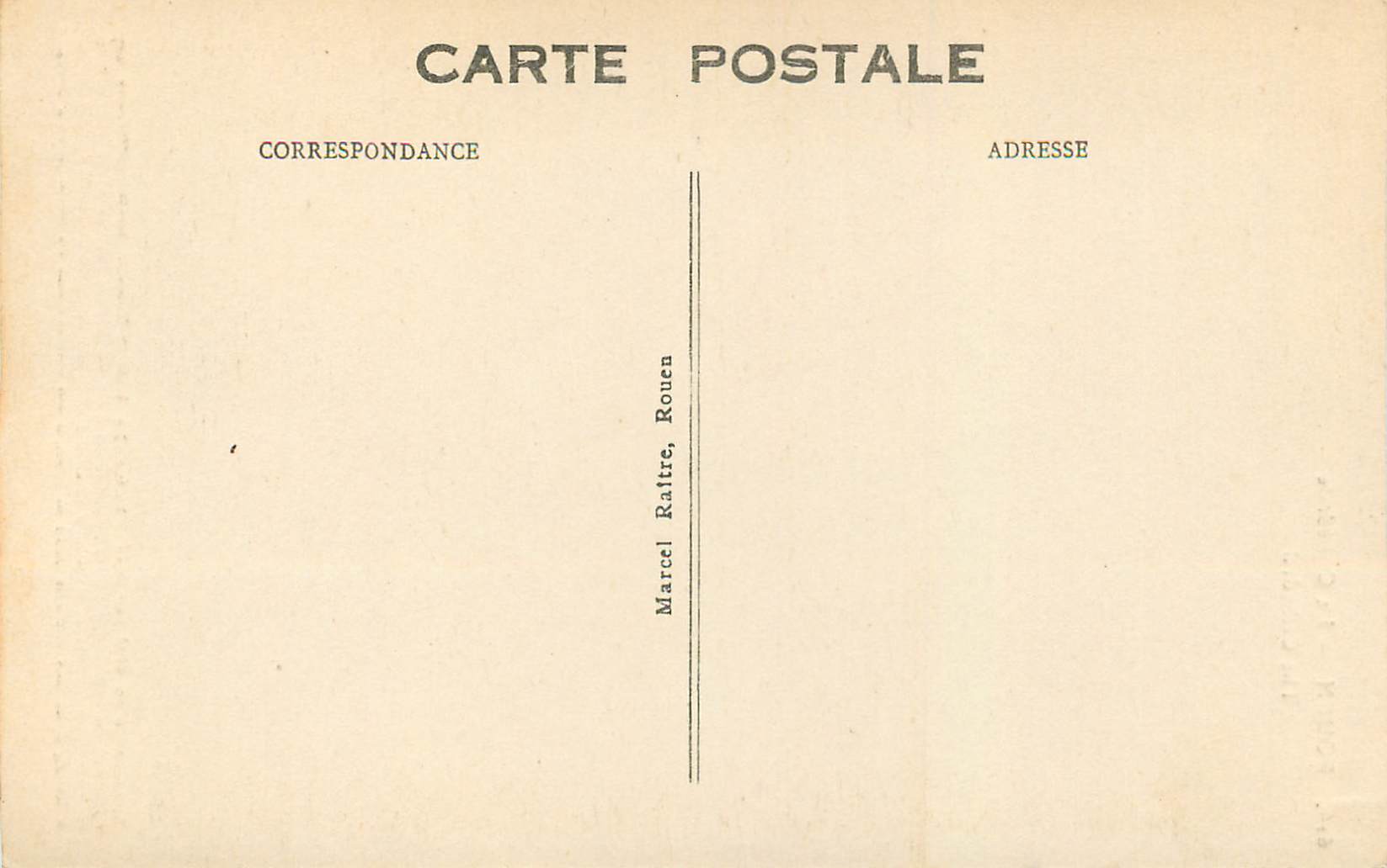 CPA Rouen La Cathedrale — Rückseite
