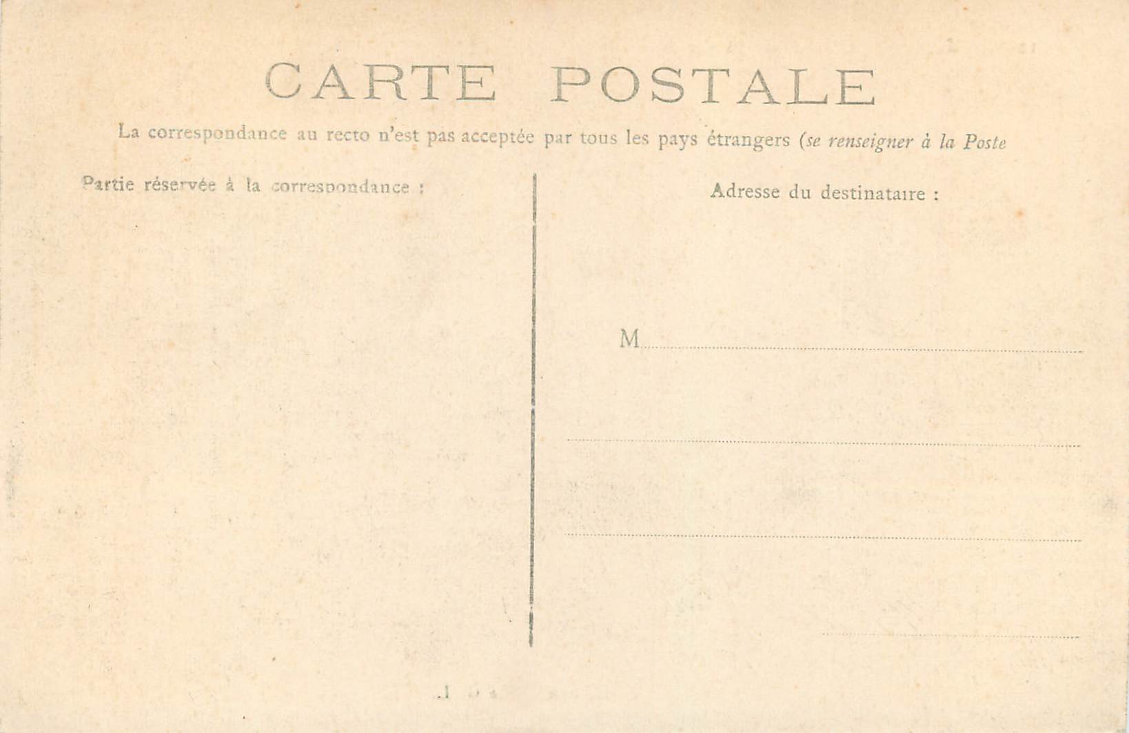 CPA Rouen Le Palais de Justice — Rückseite