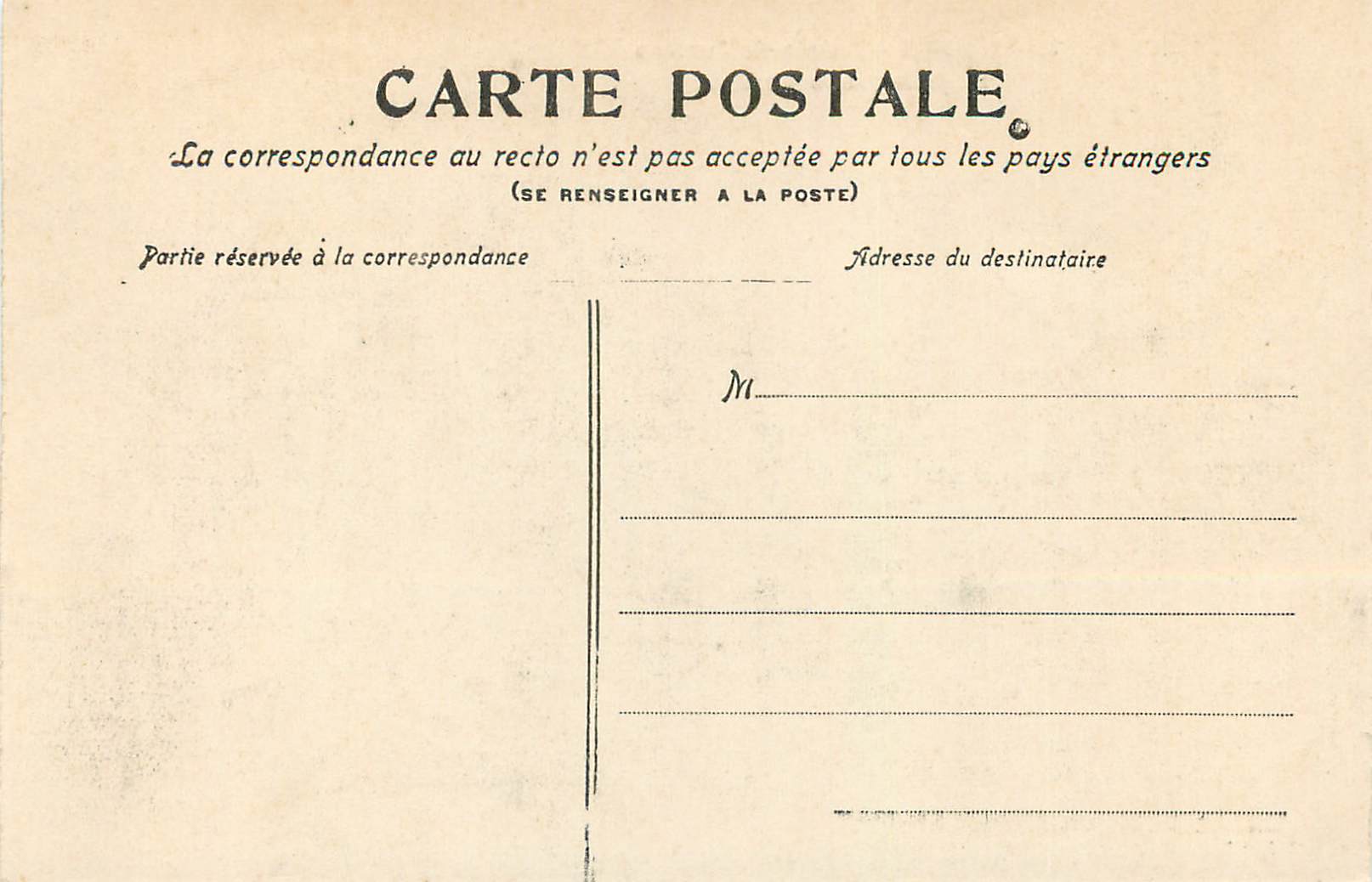 CPA Rouen Le Palais de Justice — Verso