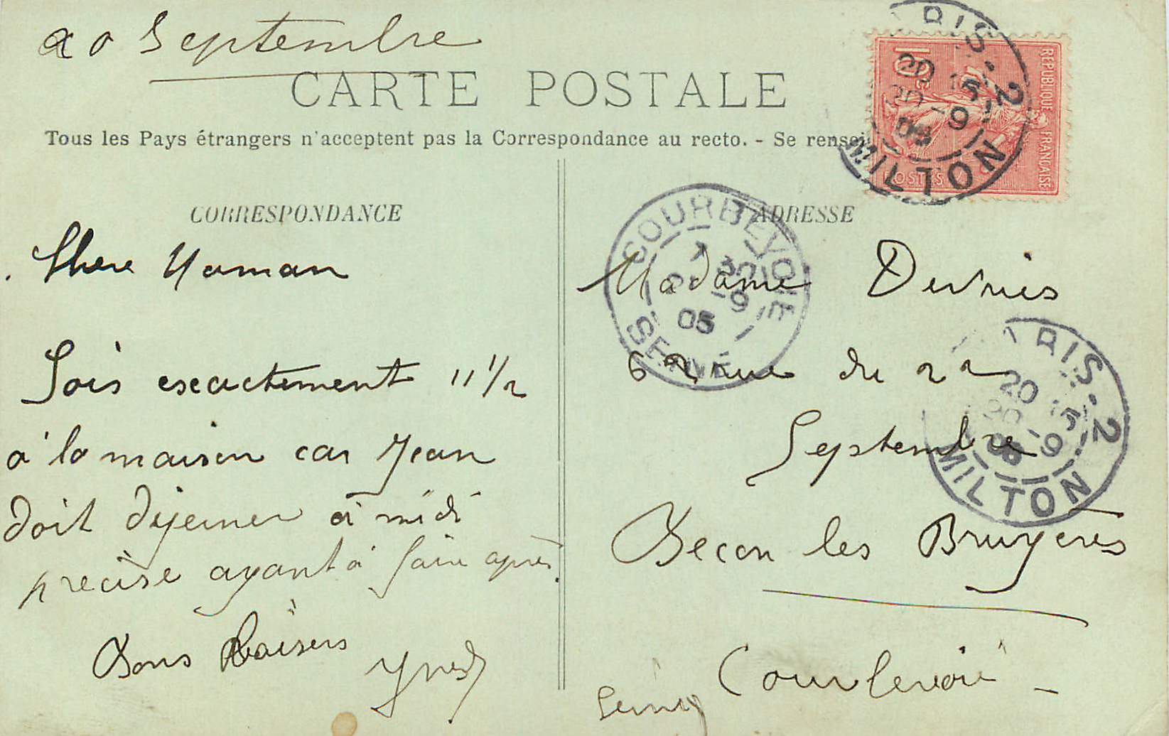 CPA Rouen Saint Maclou — Verso
