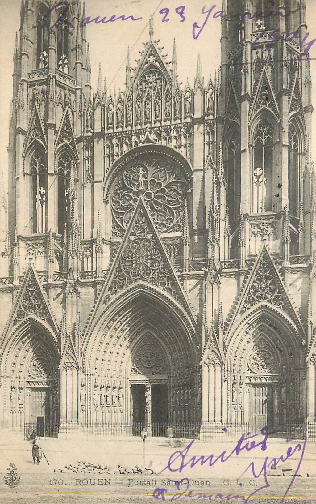 CPA Rouen Portail Saint Ouen