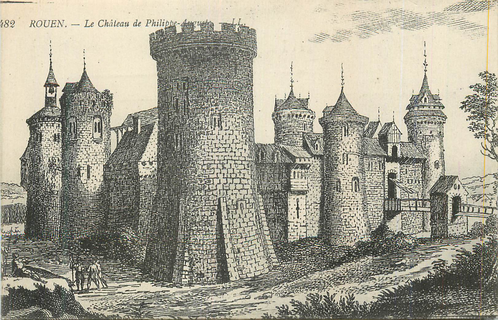 CPA Rouen Chateau de Philippe Auguste
