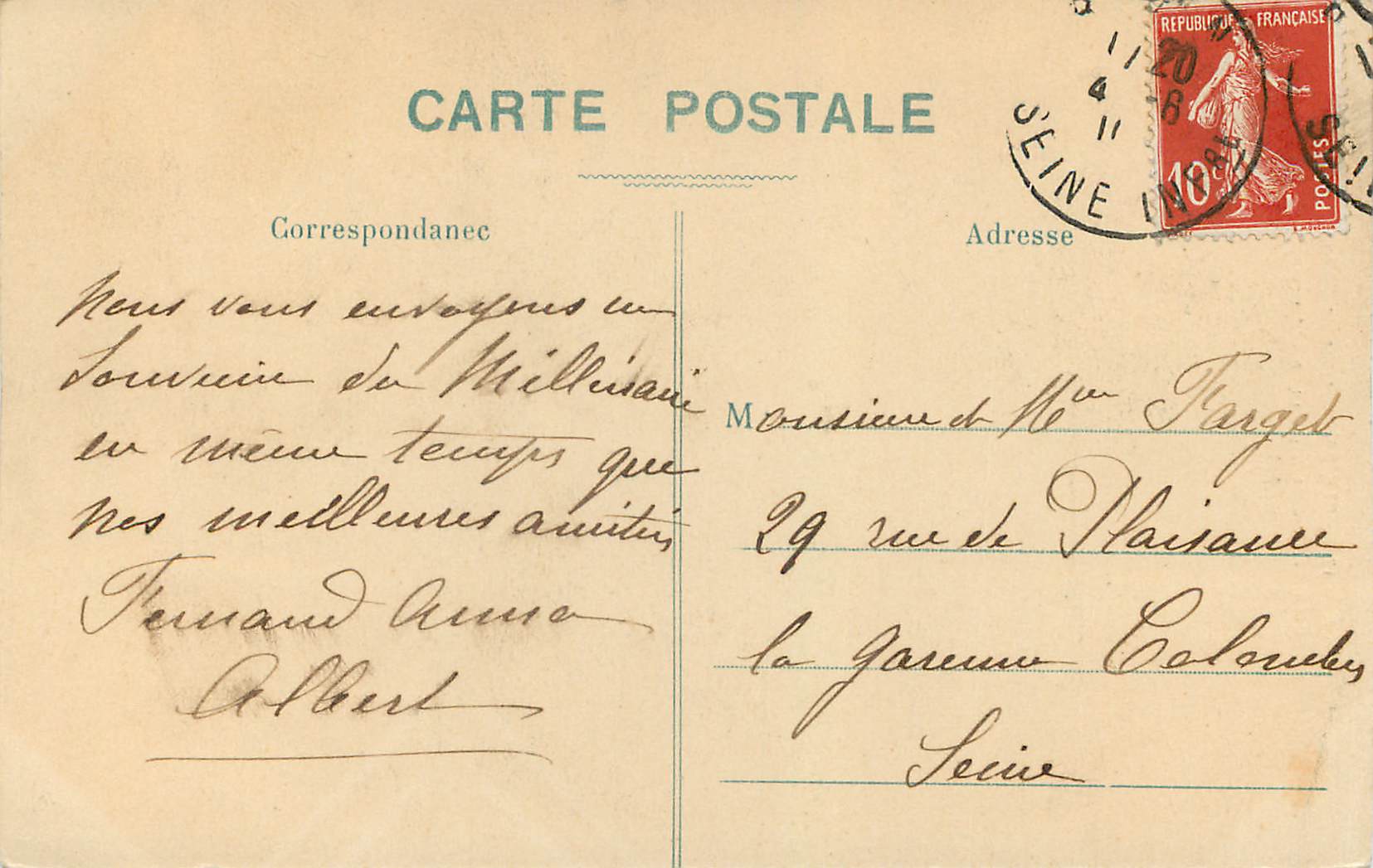 CPA Rouen Statue de Rollon Premier Duc de Normandie — Verso
