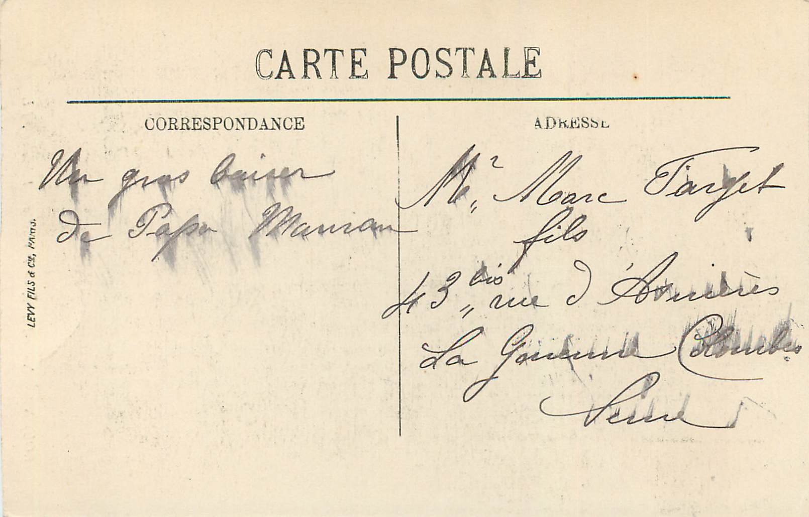 CPA Rouen Notre Dame Portail des Libraires — Rückseite