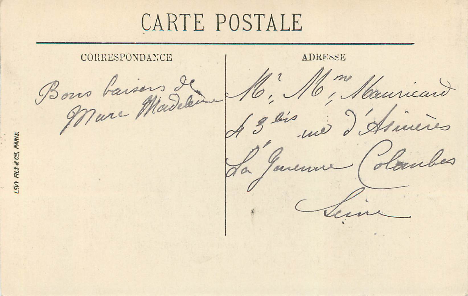 CPA Rouen Le Sommet de la Tour de Beuvre — Verso
