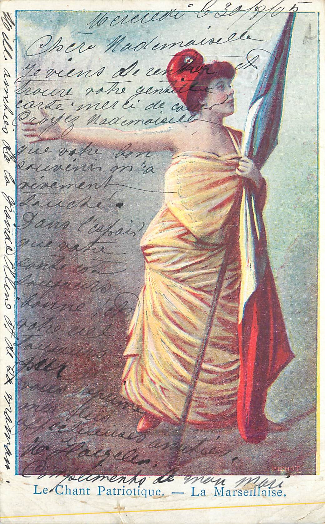 CPA Le Chant Patriotique La Marseillaise