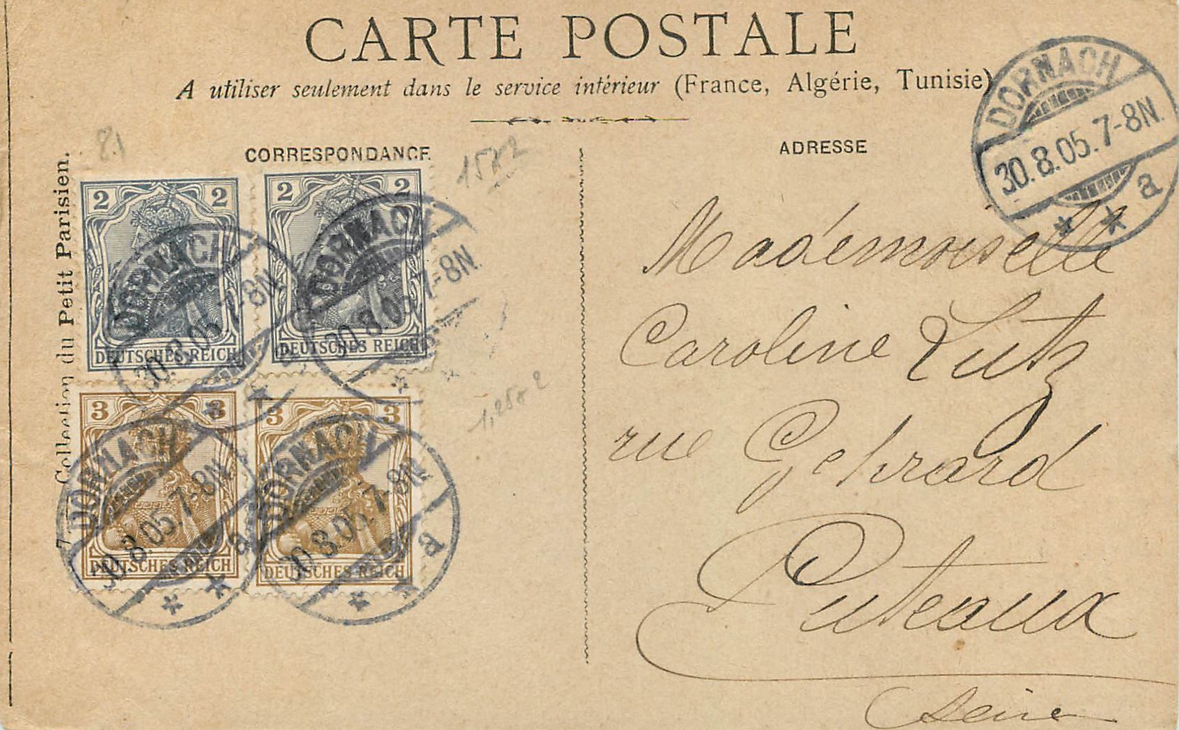 CPA Le Chant Patriotique La Marseillaise — Rückseite