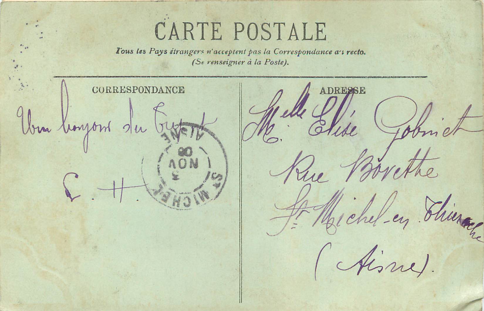 CPA Le Treport Types de Pecheurs — Rückseite