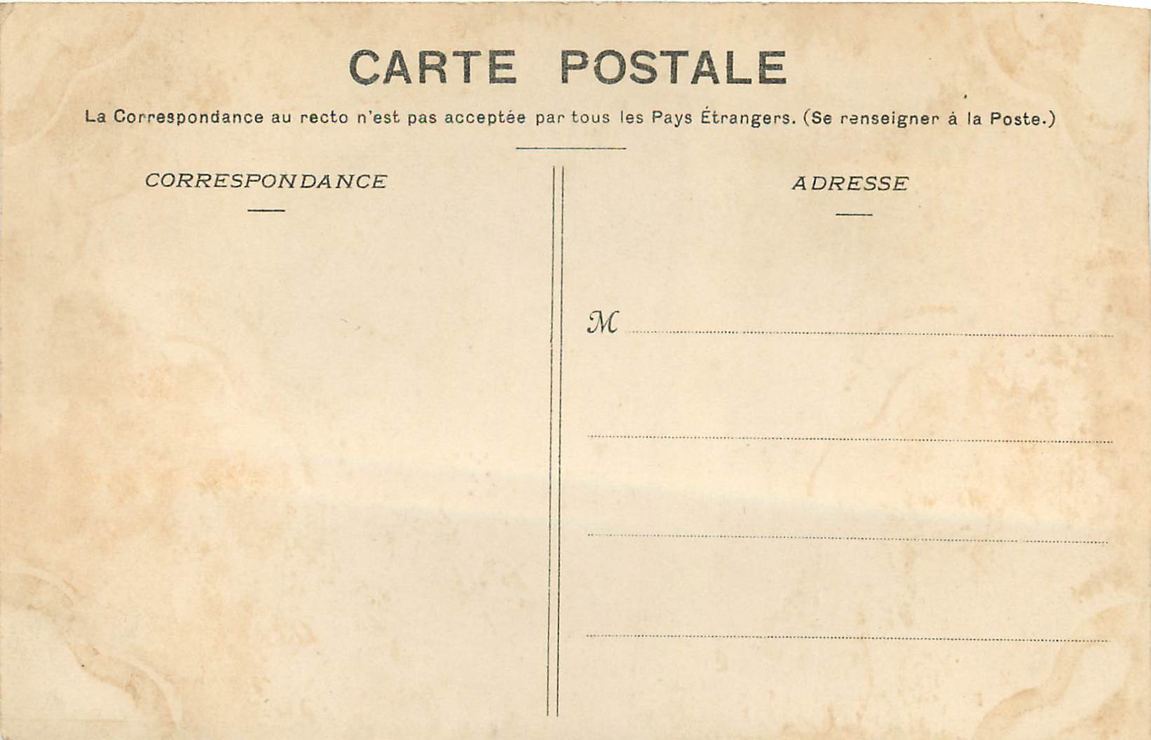CPA Charleville Clinique du Docteur Beaudoin — Rückseite