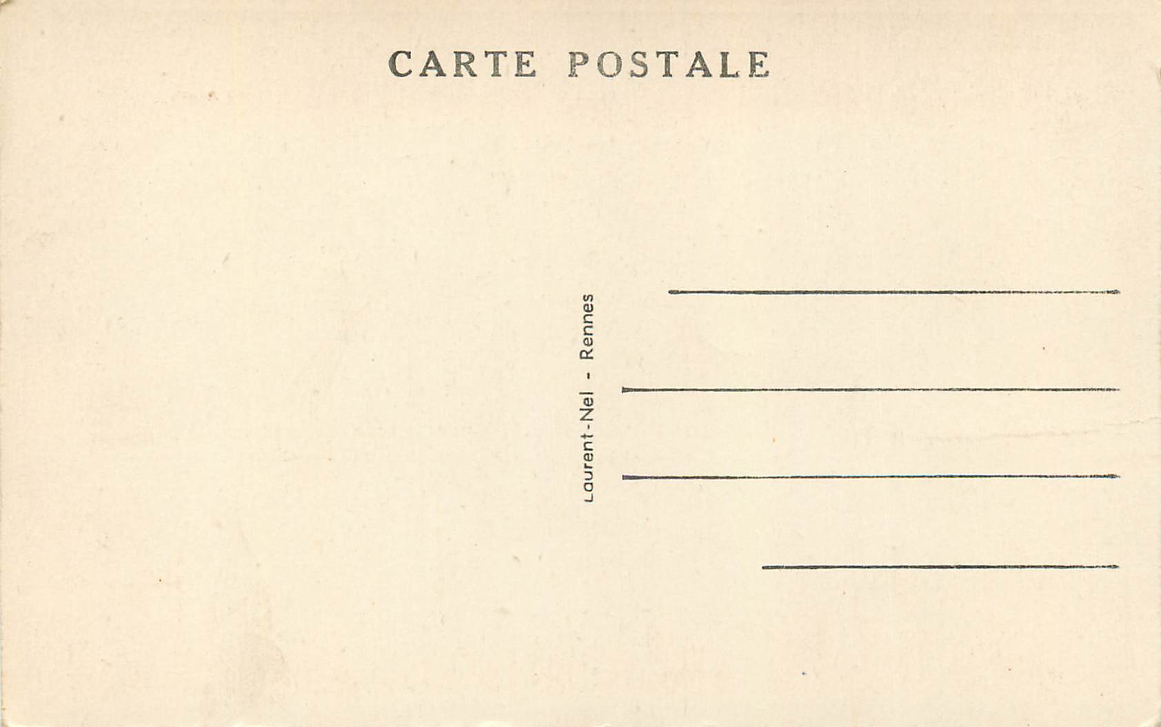 CPA Chateaubriand (d'Apres une Gravure de l'Epoque) — Rückseite