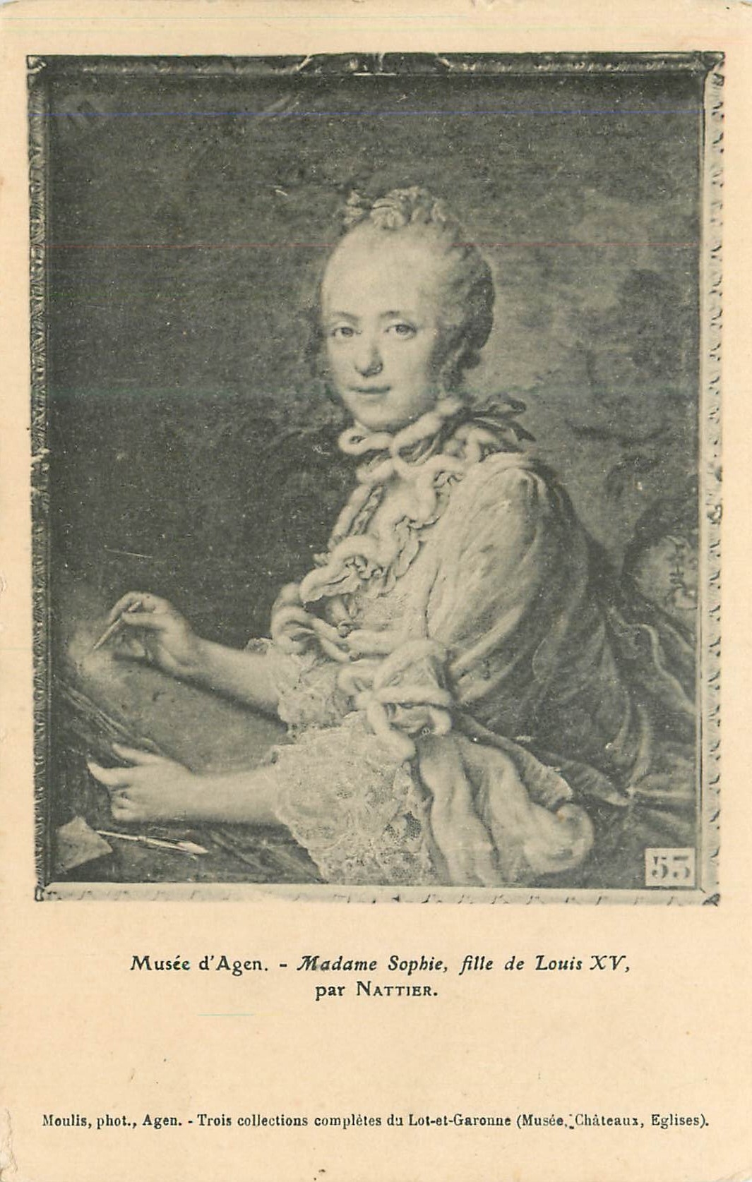 CPA Musee d'Agen Madame Sophie Fille de Louis XV par Nattier