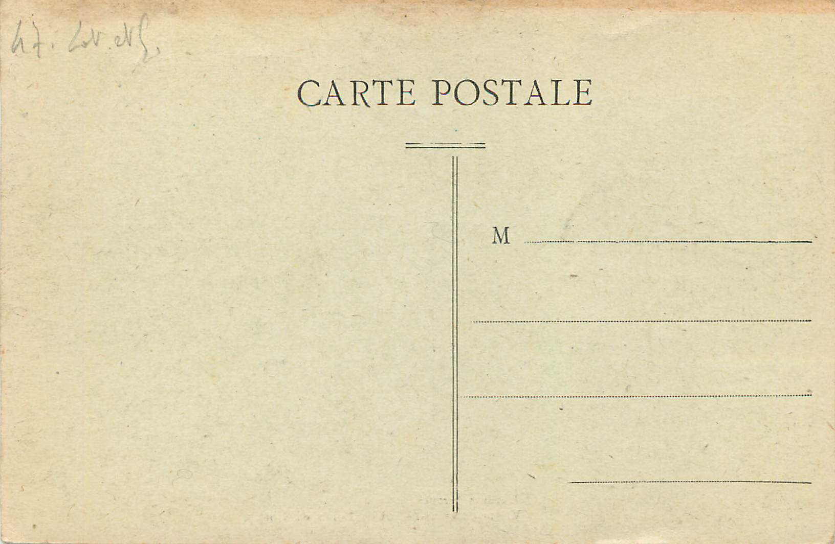 Villeneuve-sur-Lot — Bords du Lot — Édition A. Lacoste — Rückseite