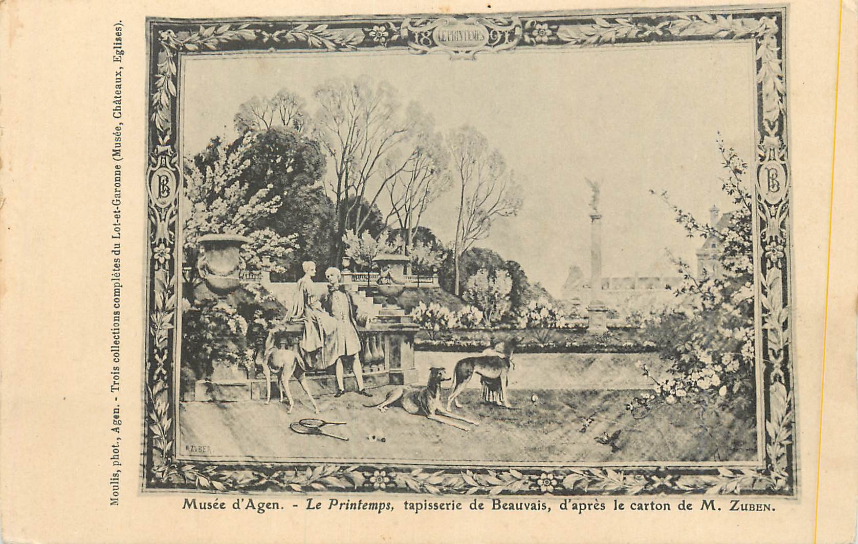 CPA Musee d'Agen Le Printemps Tapisserie de Beauvais d'Apres le Carton de M Zuben