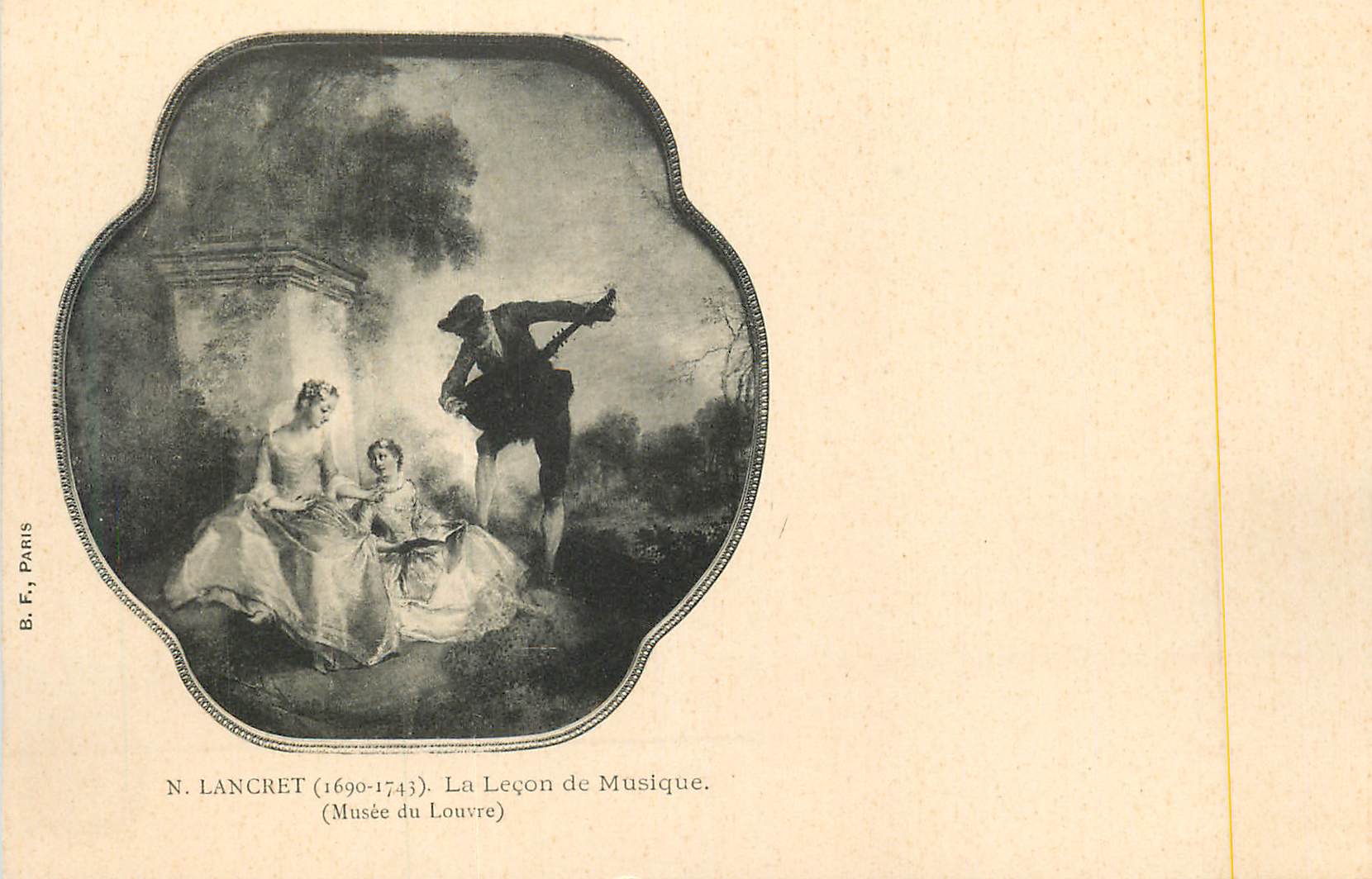 CPA N Lancret (1690 1743) La Lecon de Musique (Musee de Louvre)