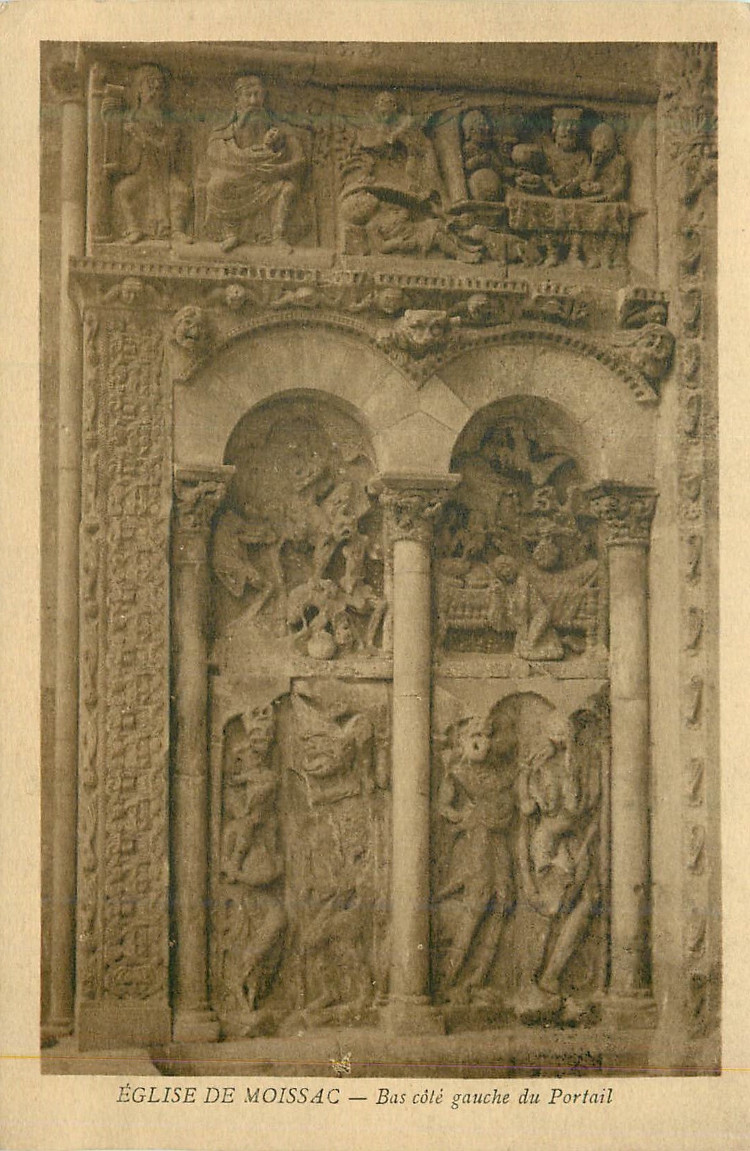Église de Moissac — Bas côté gauche du Portail — J.-A. Violle, Maissac