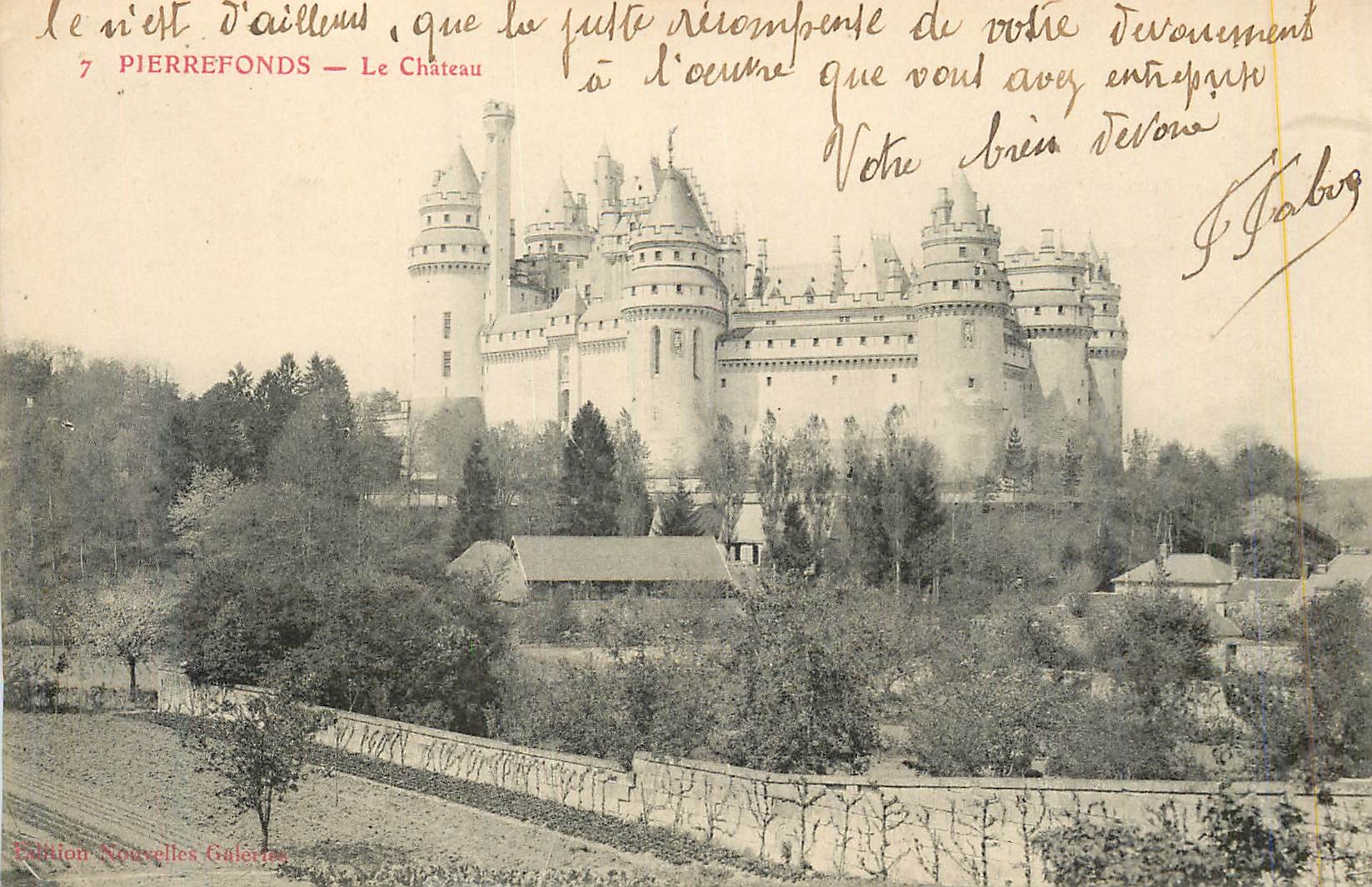 Pierrefonds — Le Château — Édition Nouvelles Galeries - Recto