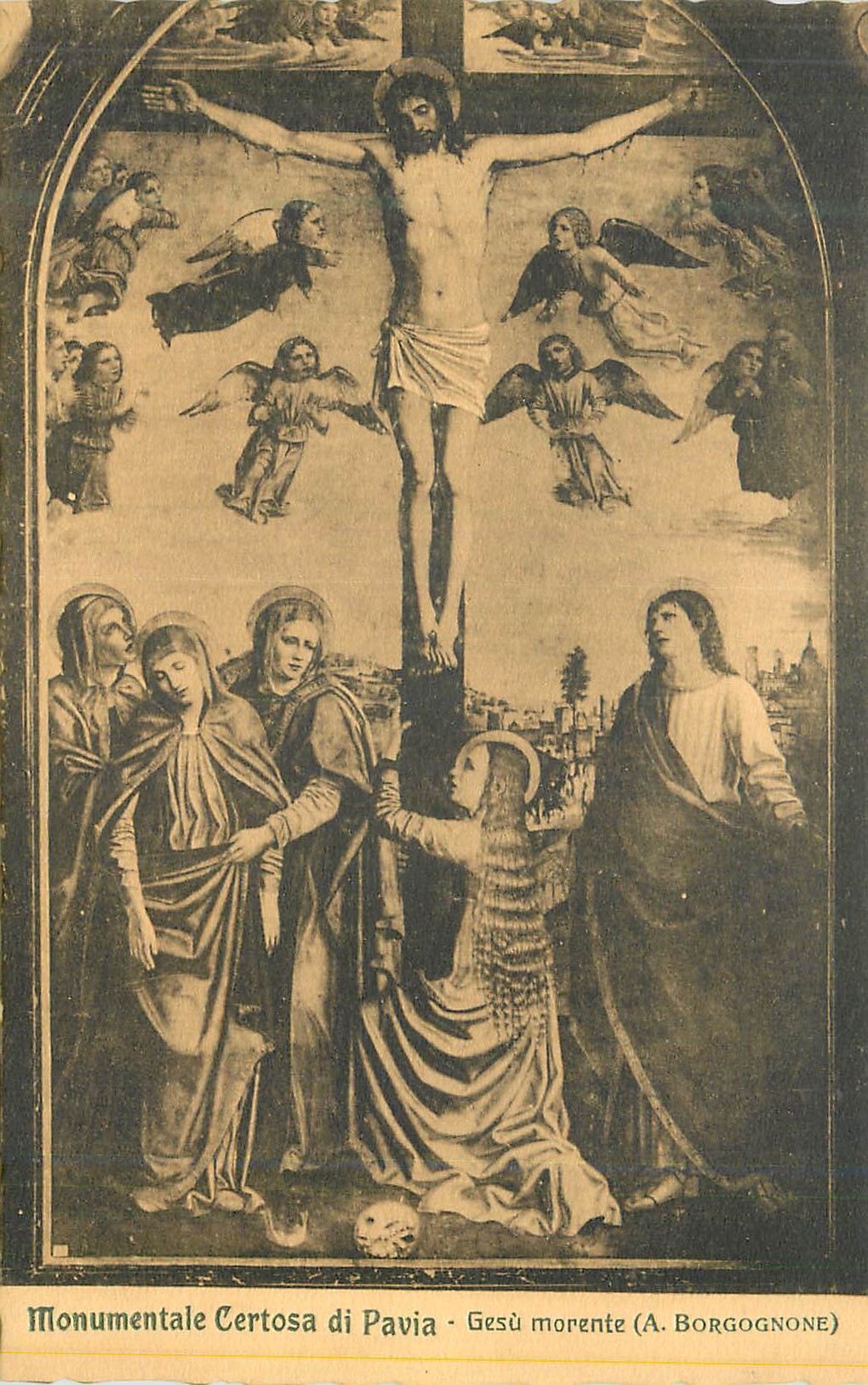 CPA Monumentale Certosa di Pavia Gesu Morente(A Borgognone)