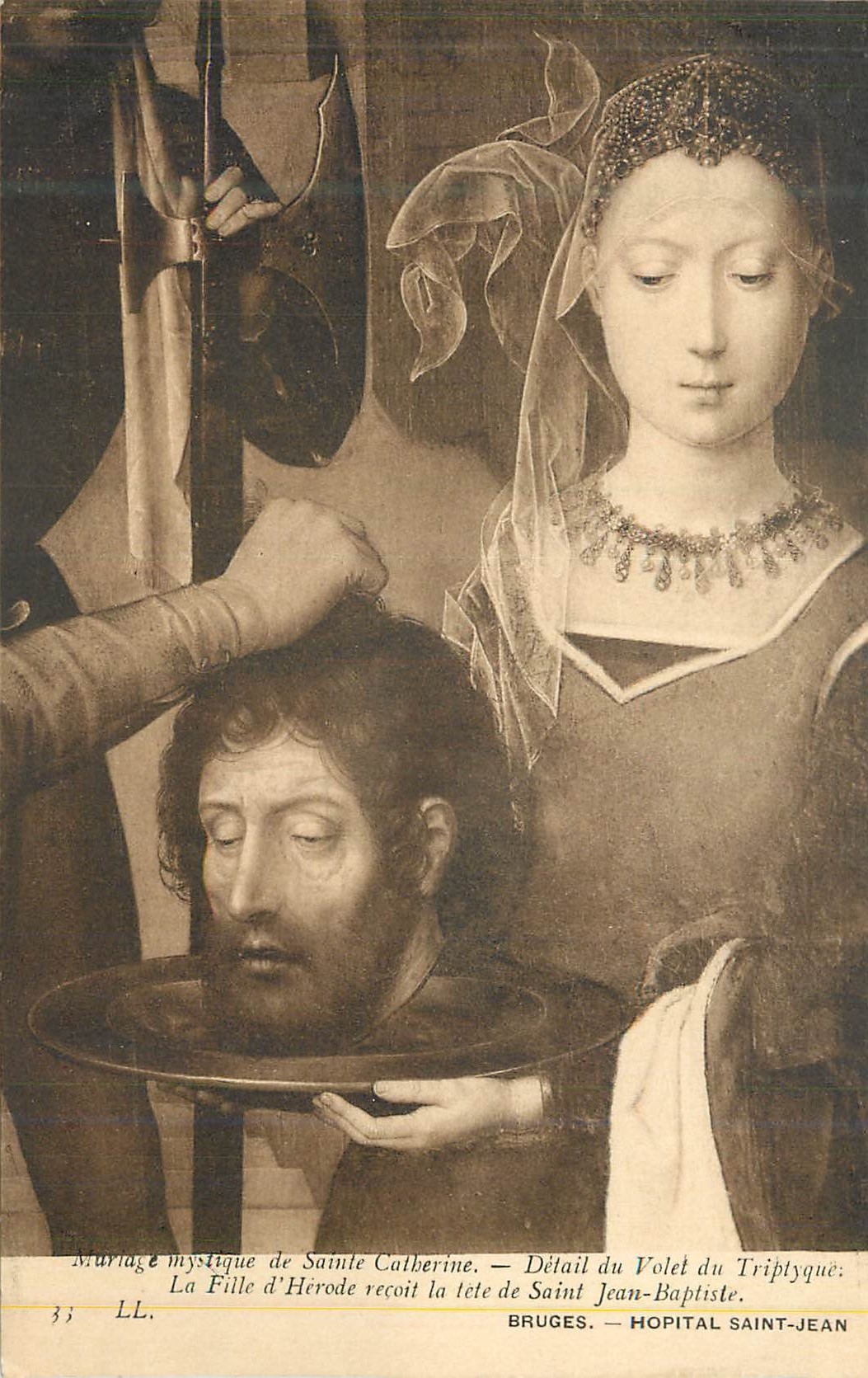 CPA Bruges Hopital Saint Jean La Fille d'Herode Recoit la Tete de Saint Jean Baptiste