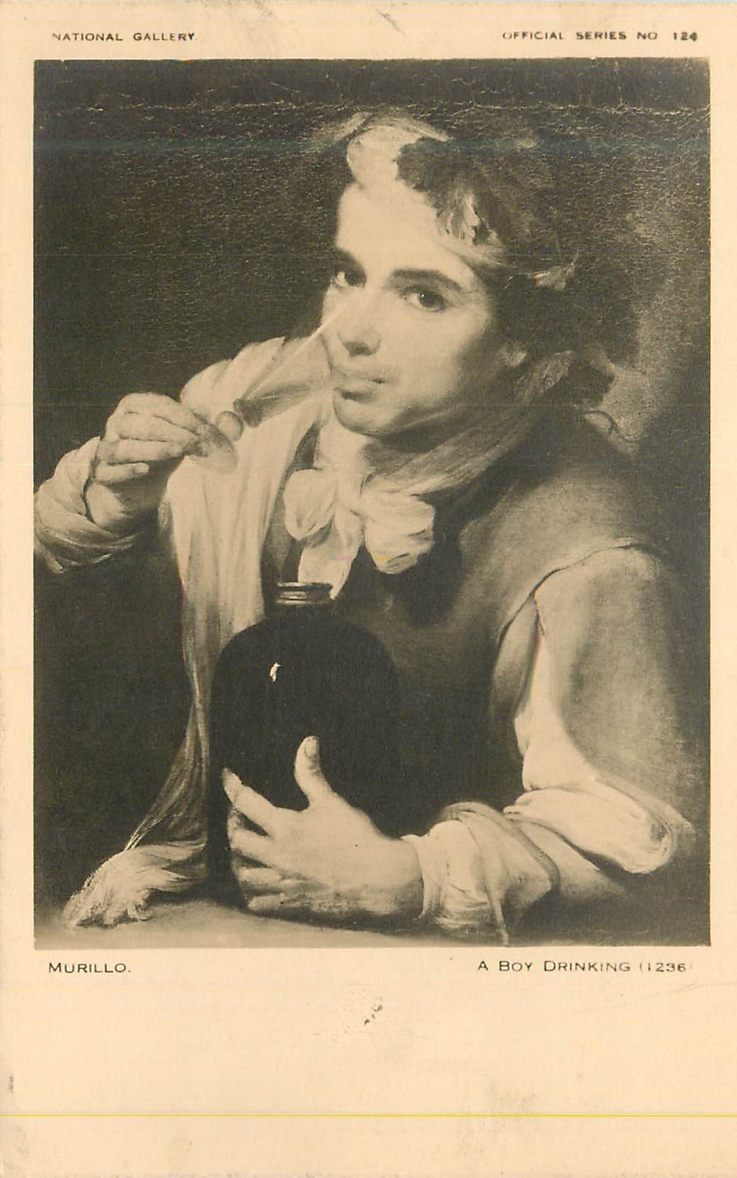 CPA Murillo A Boy Drinking National Gallery England