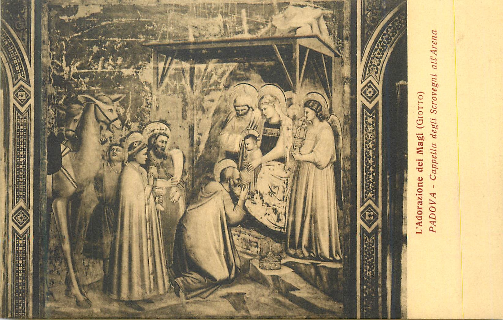 CPA L'Adorazione di Magi (Giotto) Padova Cappella Degli Scovegni all Arena